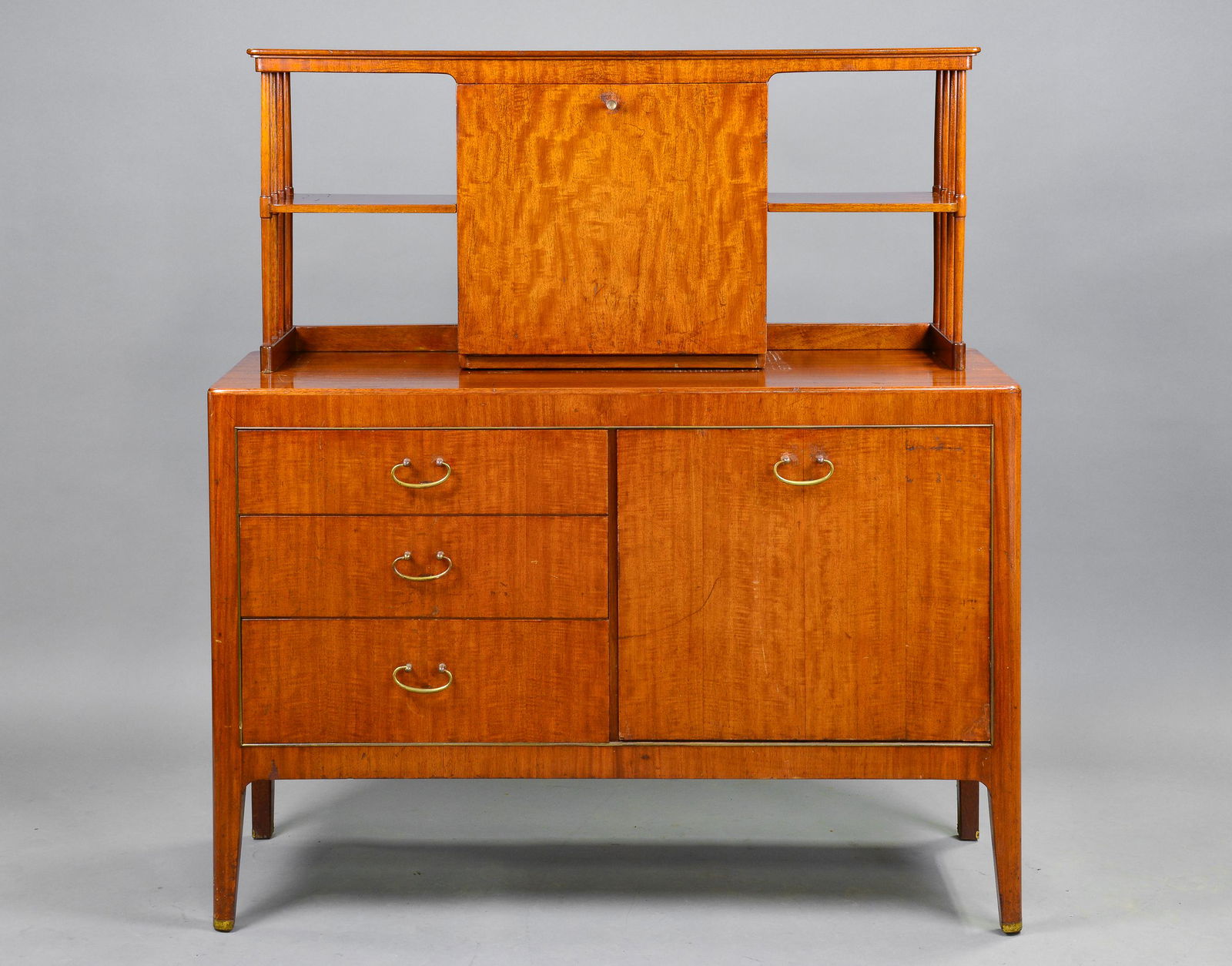 Mid Century Modern Sideboard with Drop Front Cabinet (1 of 8)