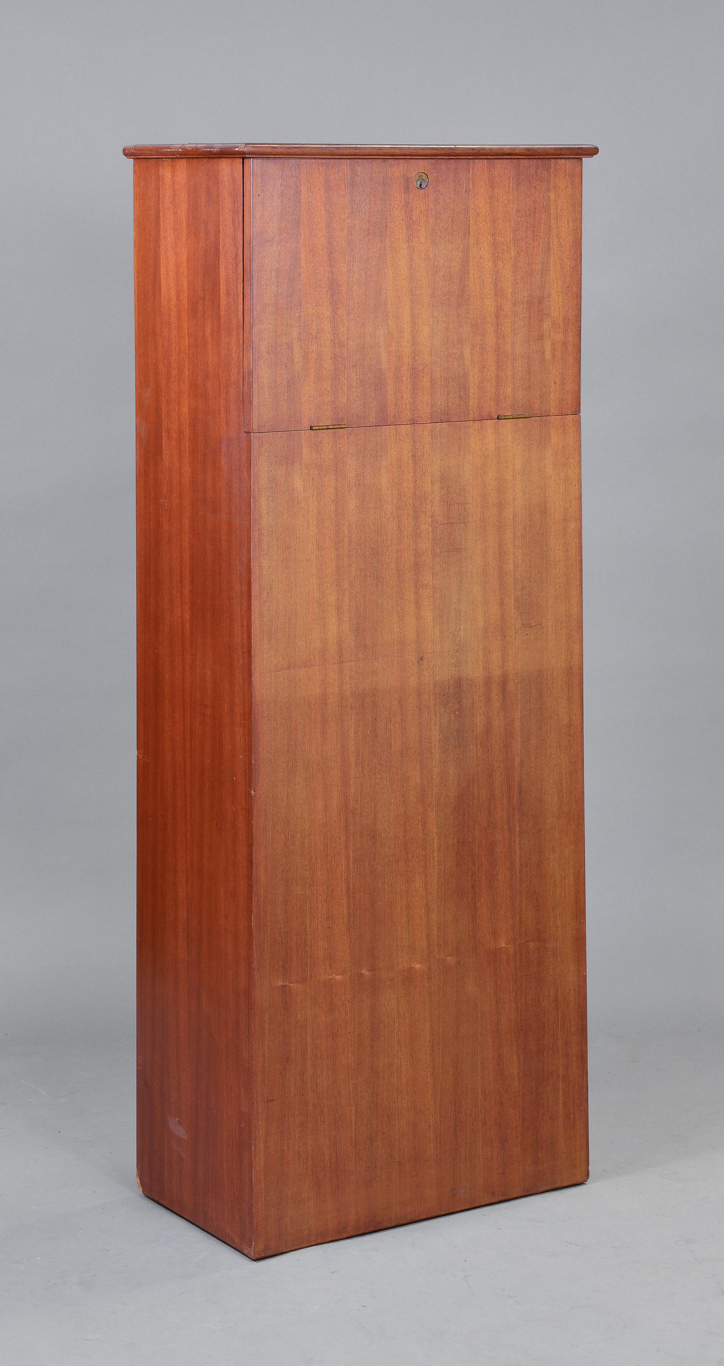 Vintage Mid Century Map / Pool Cue Cabinet (1 of 3)