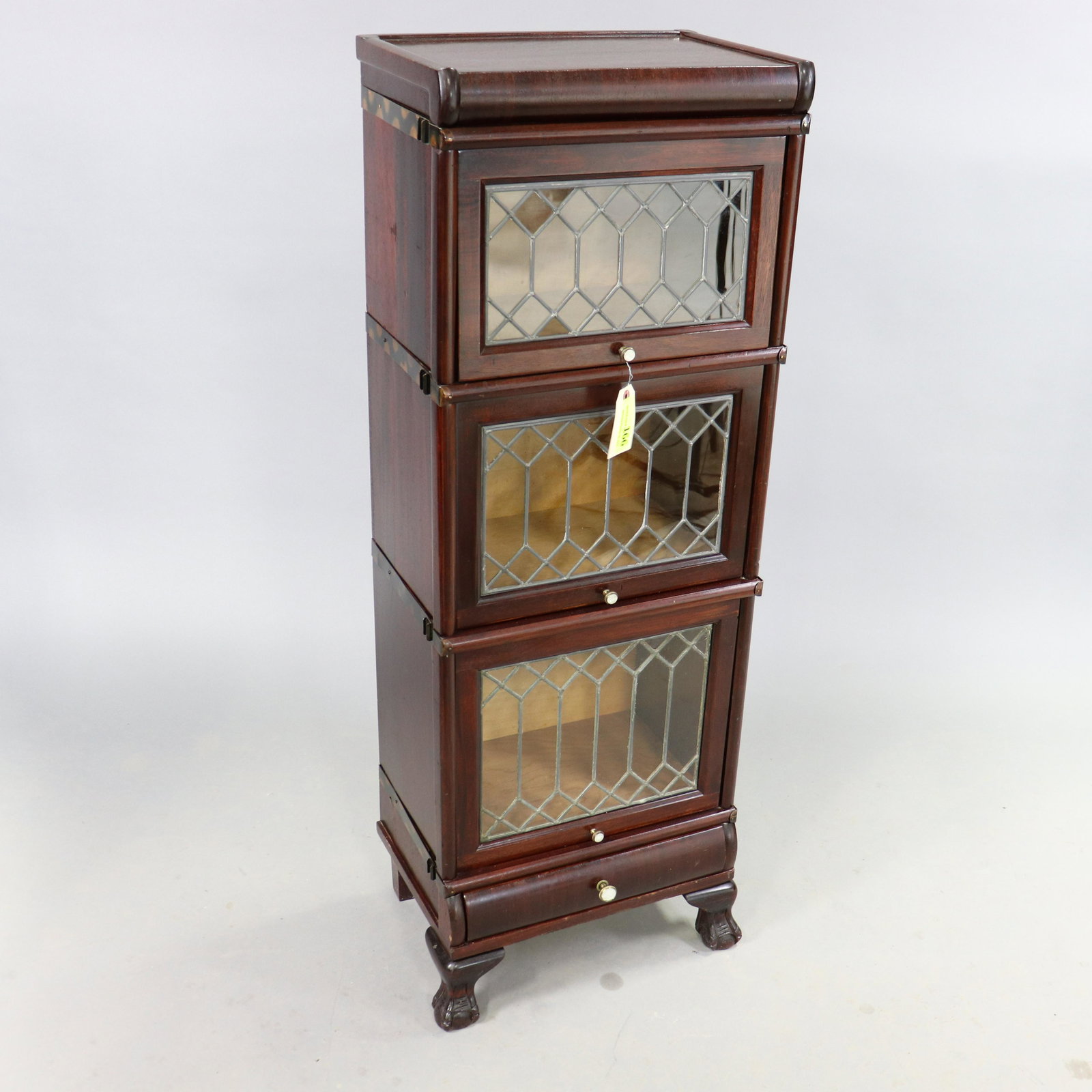 Small 3 Stack Narrow Lawyers / Barristers Bookcase (1 of 7)