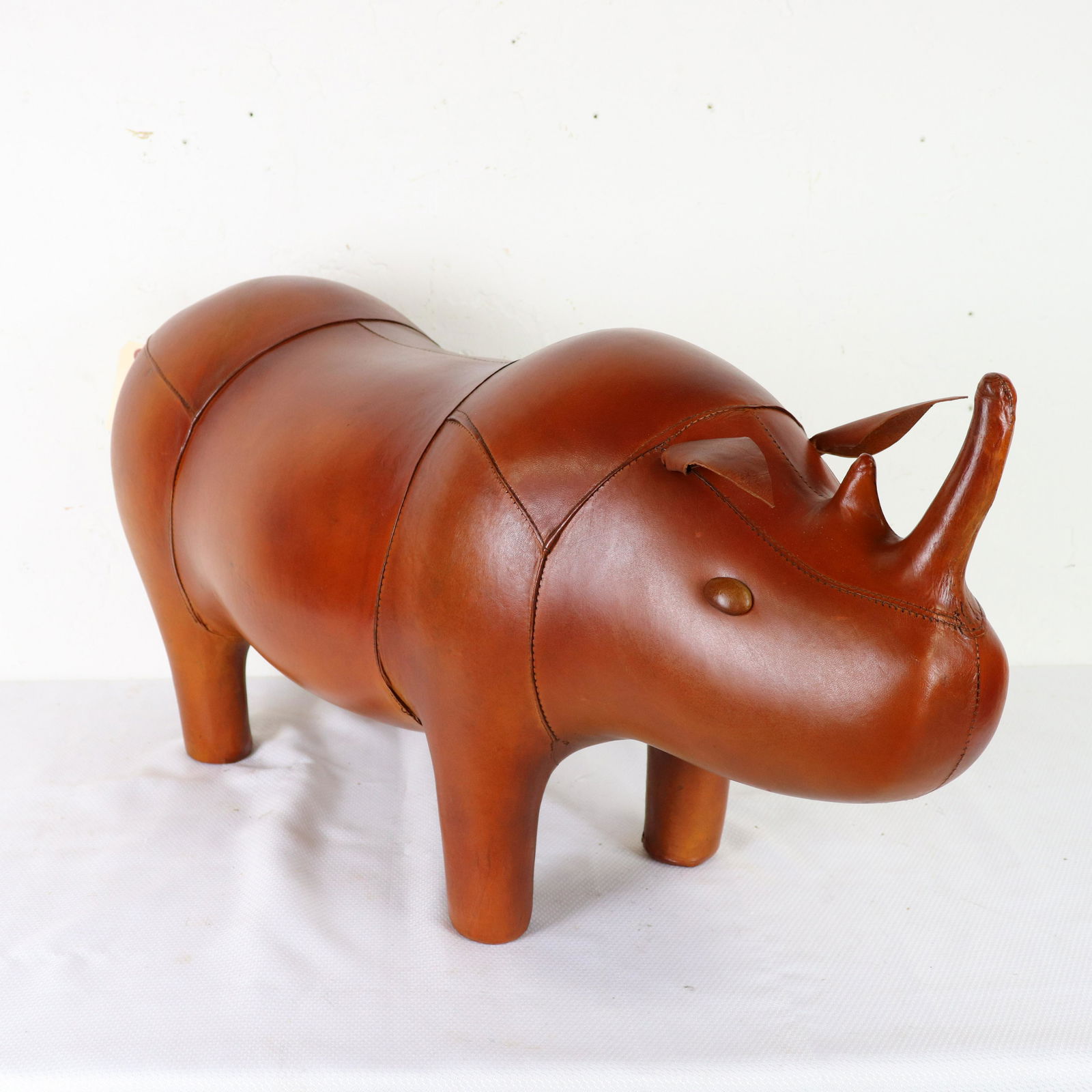 Leather Rhino Figure / Stool In The Manner Of Omersa (1 of 4)