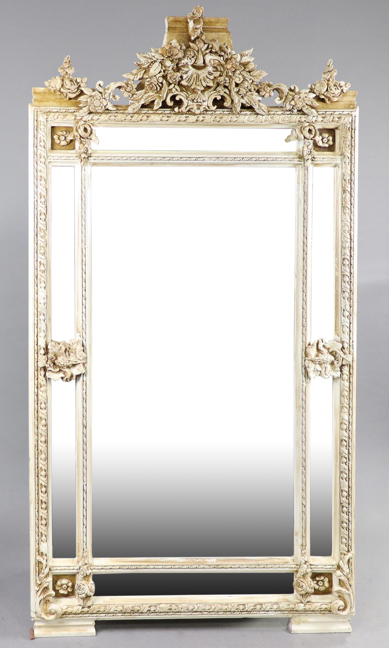 New Item, French Style Painted Framed Mirror #1 (1 of 7)