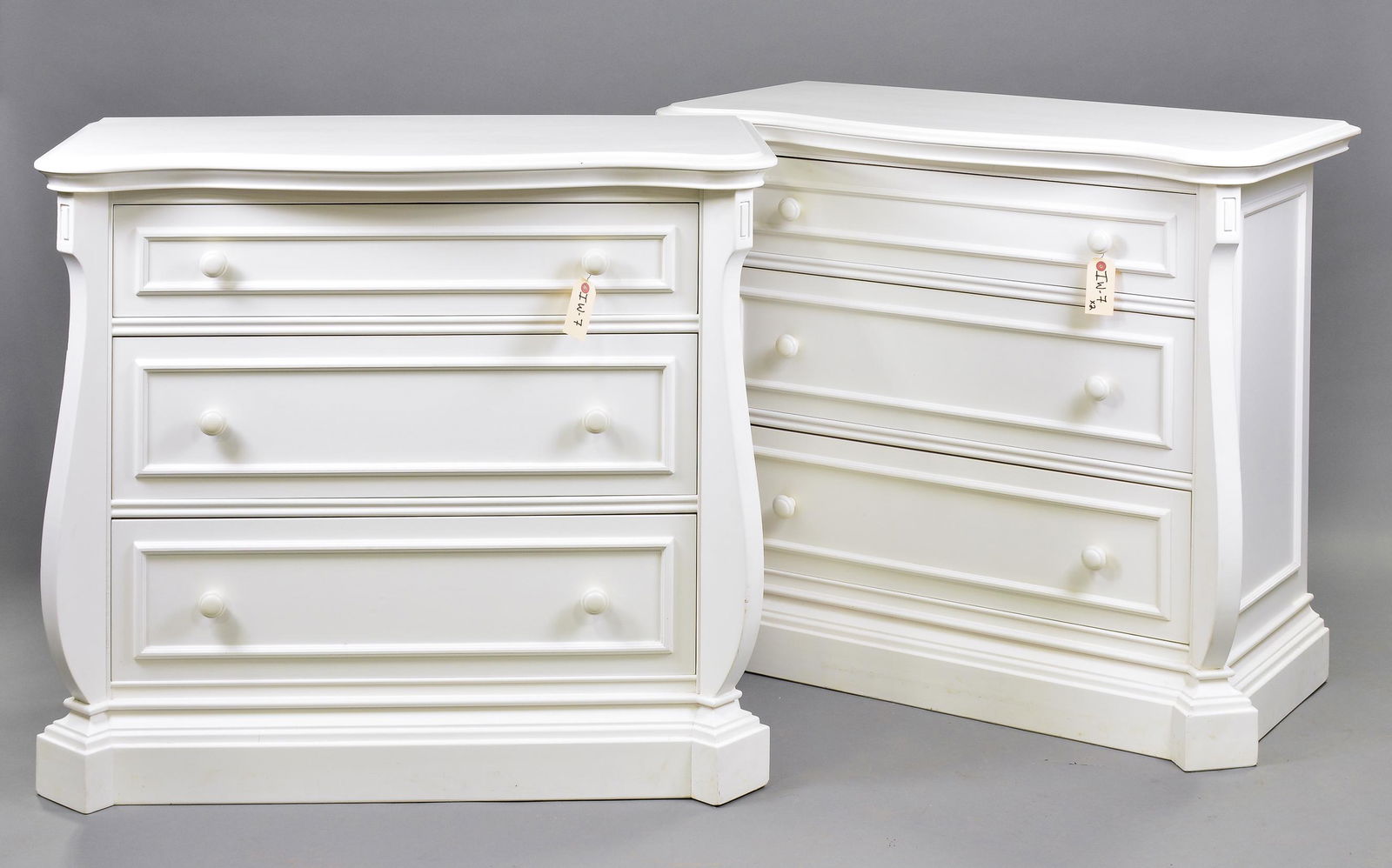 Pair of White 3 Drawer Chests - Ragazzi (1 of 3)