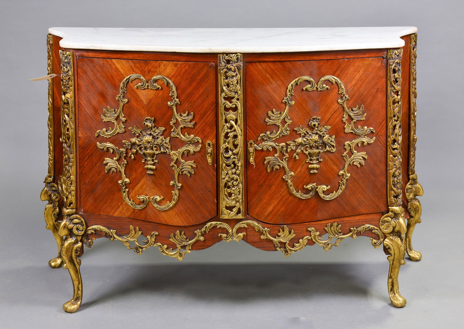 New Item, White Marble Top 2 Door Commode (1 of 6)