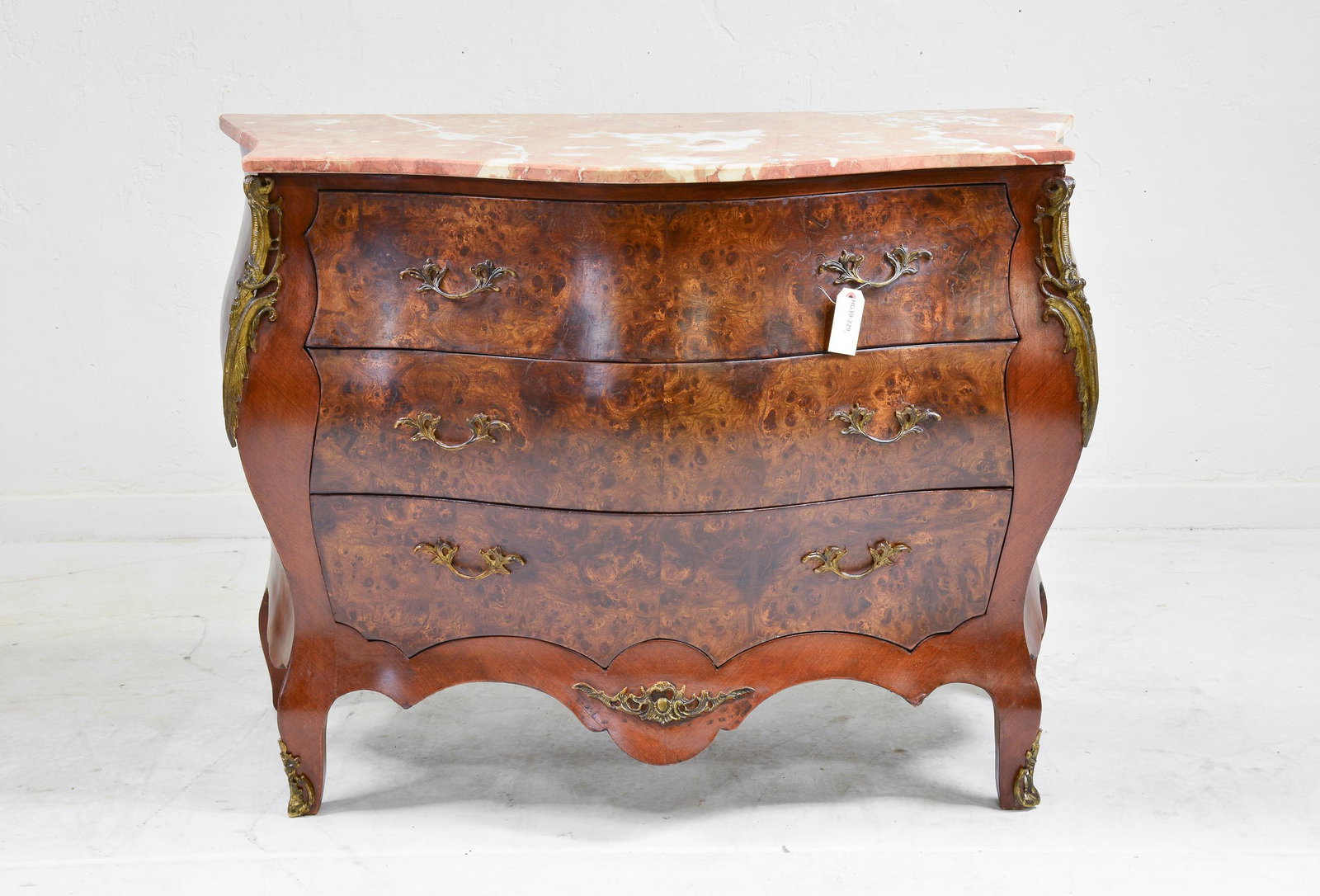 New Item, French Style 3 Drawer Marble Top Chest (1 of 7)
