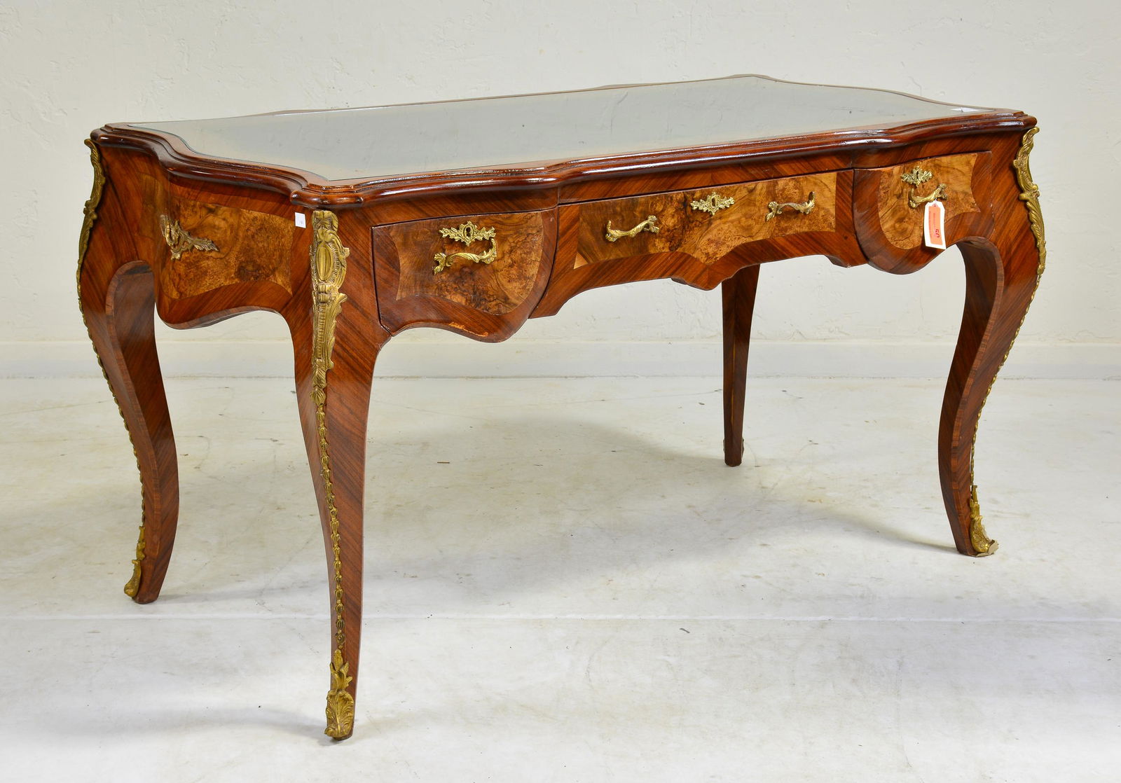 New Item, French Style Glass Top Desk #1 (1 of 4)