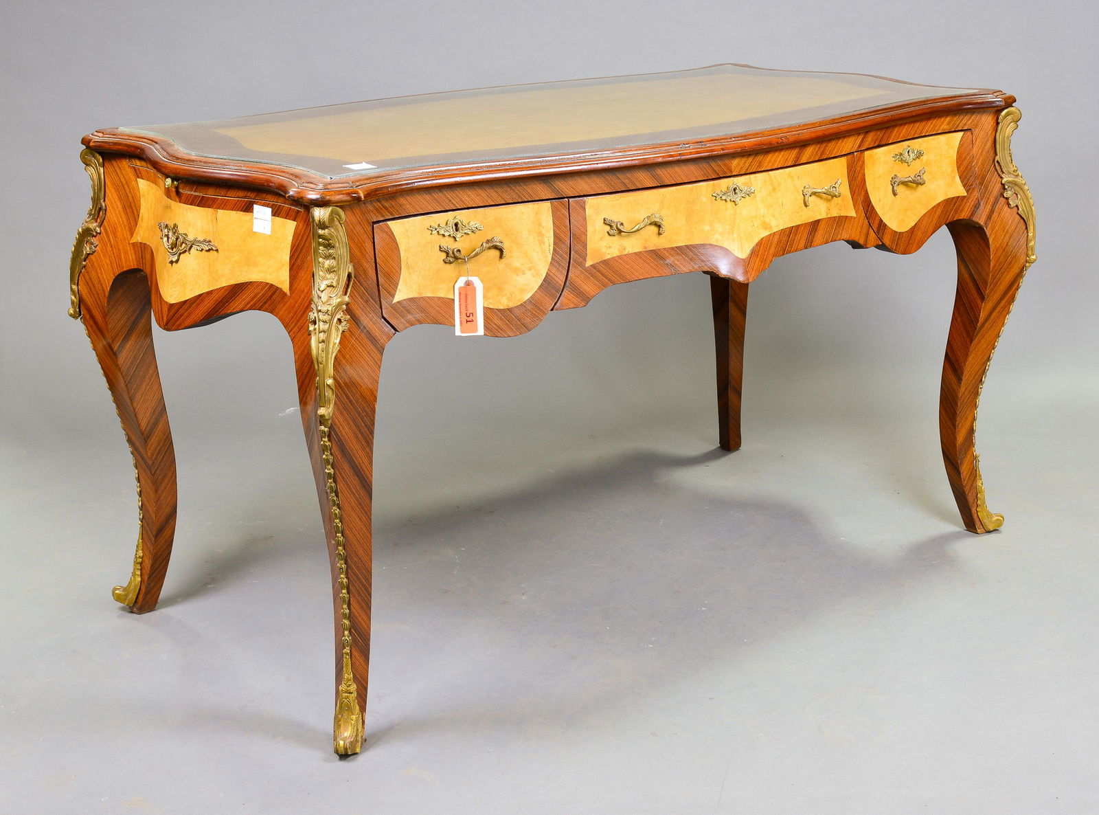 New Item, French Style Glass Top Desk #2 (1 of 6)