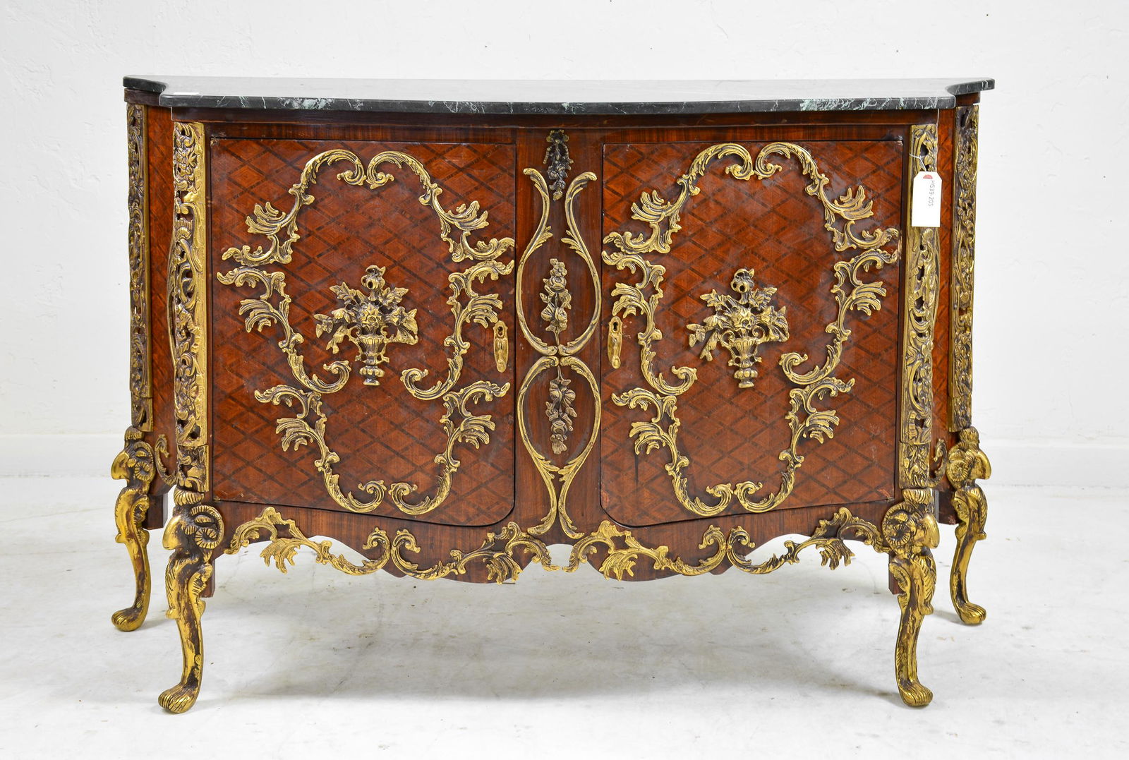 New Item, French Style Marble Top 2 Door Commode (1 of 7)