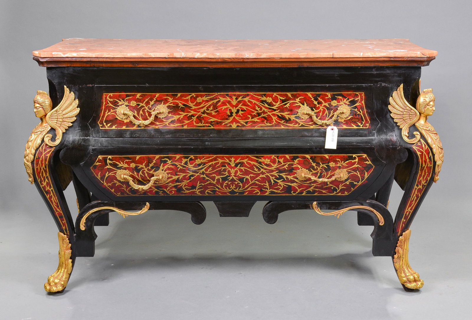 New Item, Egyptian Revival Marble Top 2 Drawer Commode (1 of 7)