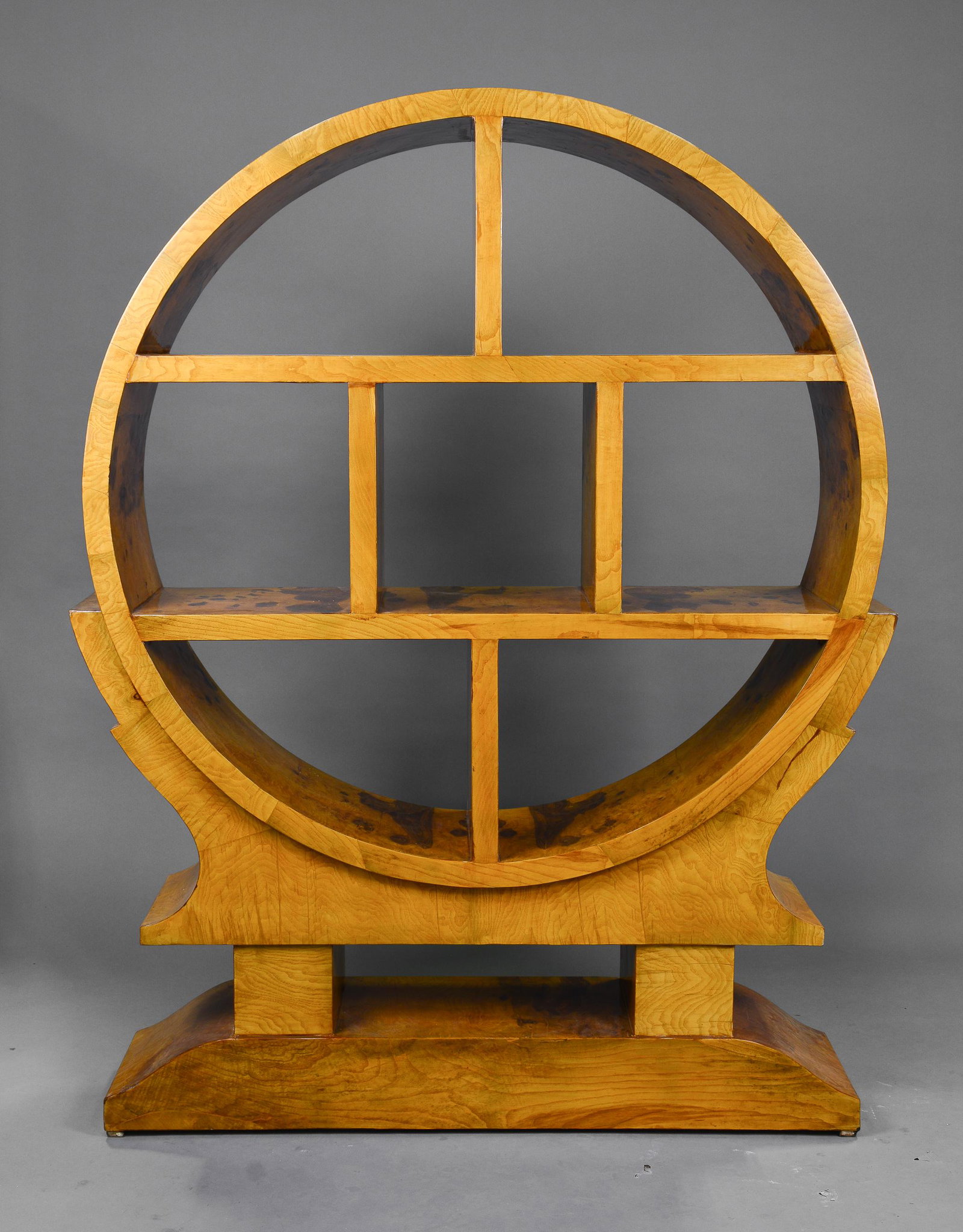 Round / Circular Art Deco Style Open Bookcase #2 (1 of 3)