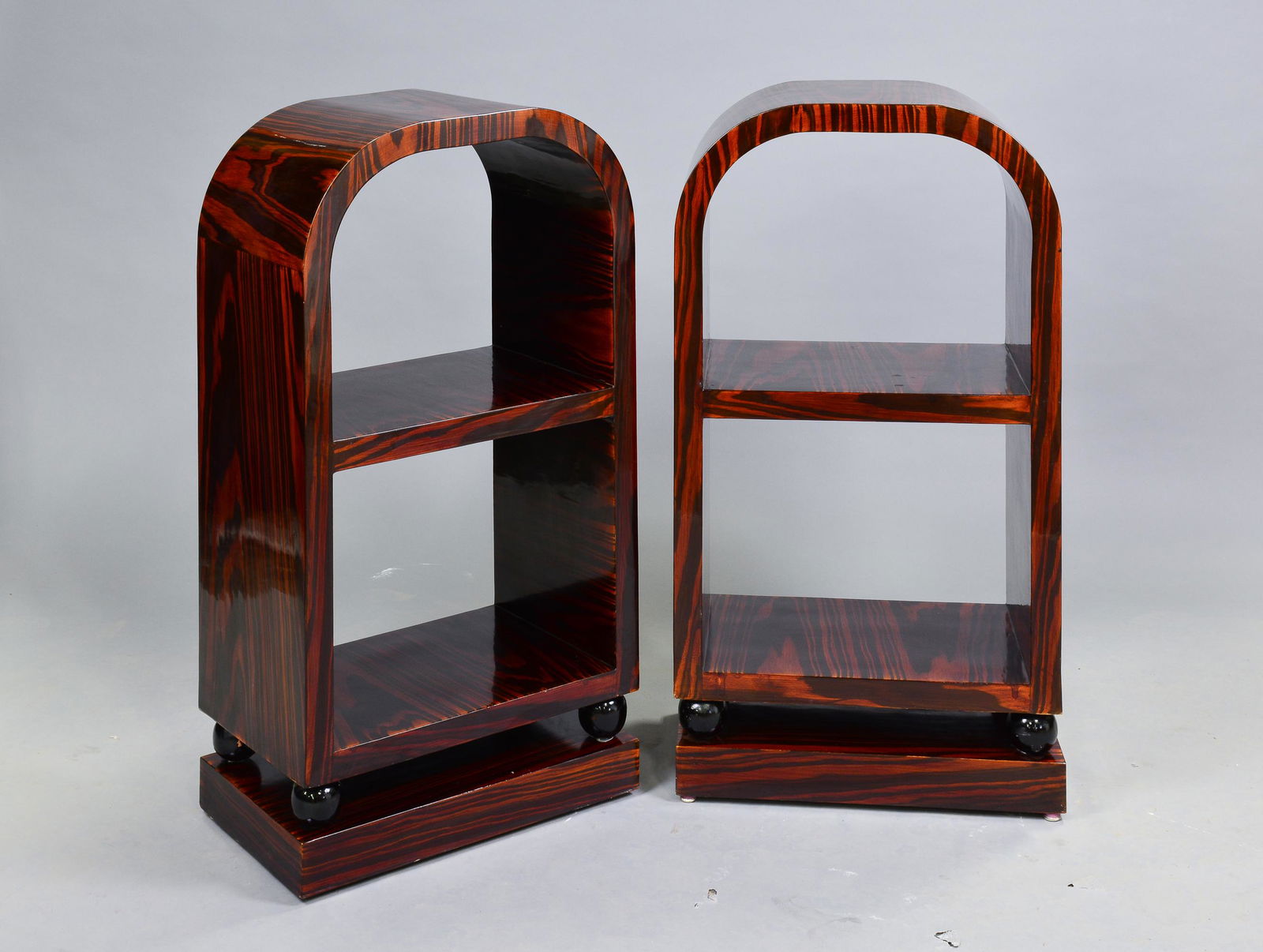 Pair of Art Deco Style Open Shelves (1 of 2)