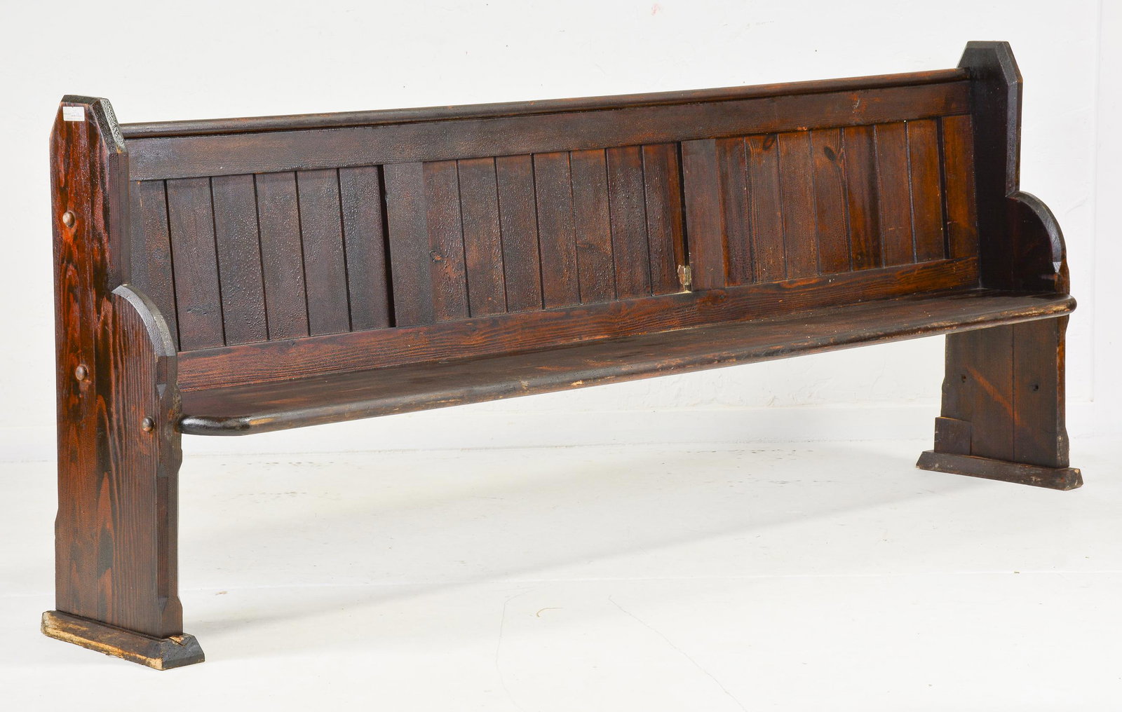 British Large Oak Church Pew / Bench (1 of 6)