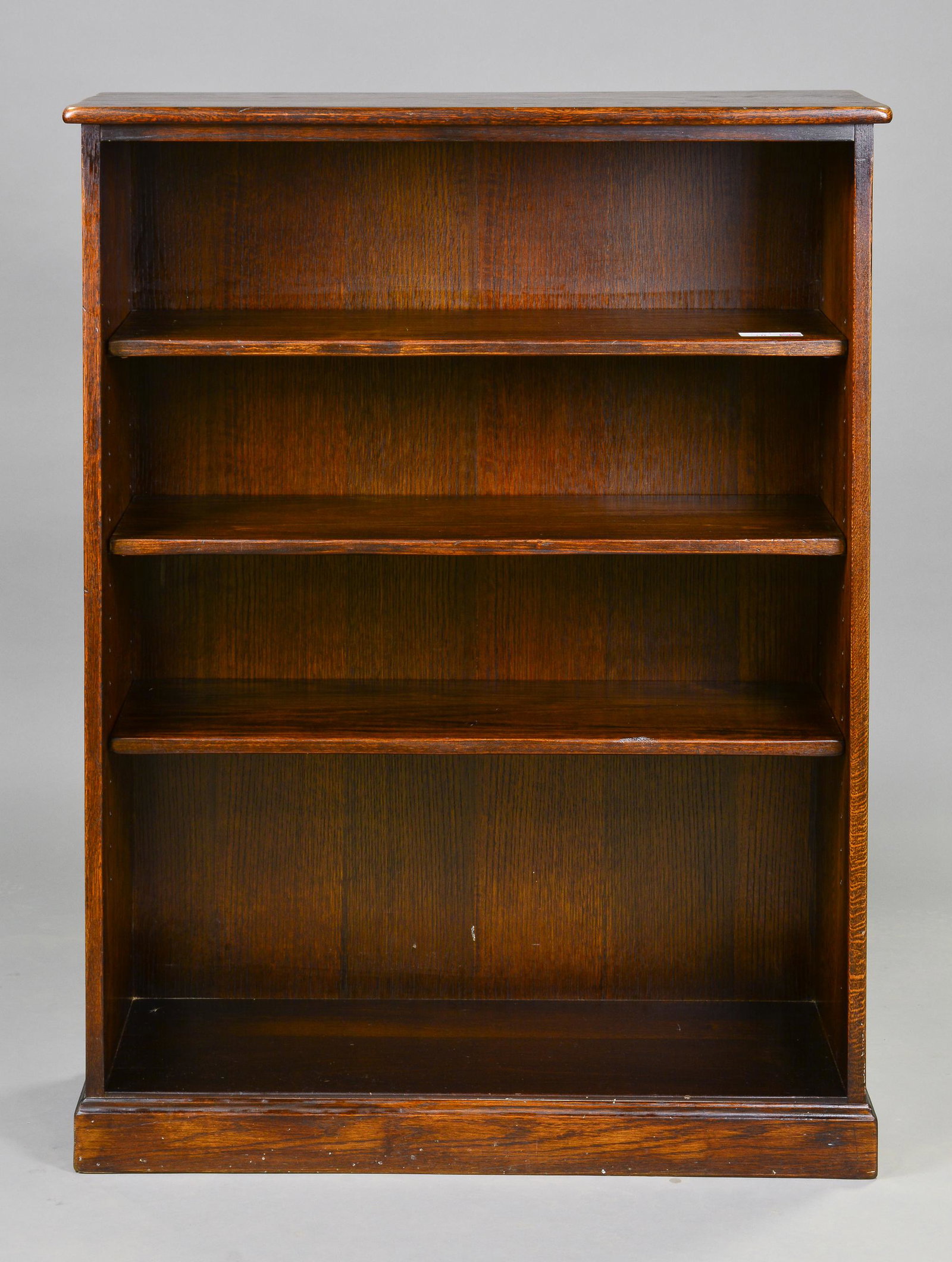 British Oak Open Bookshelf (1 of 3)
