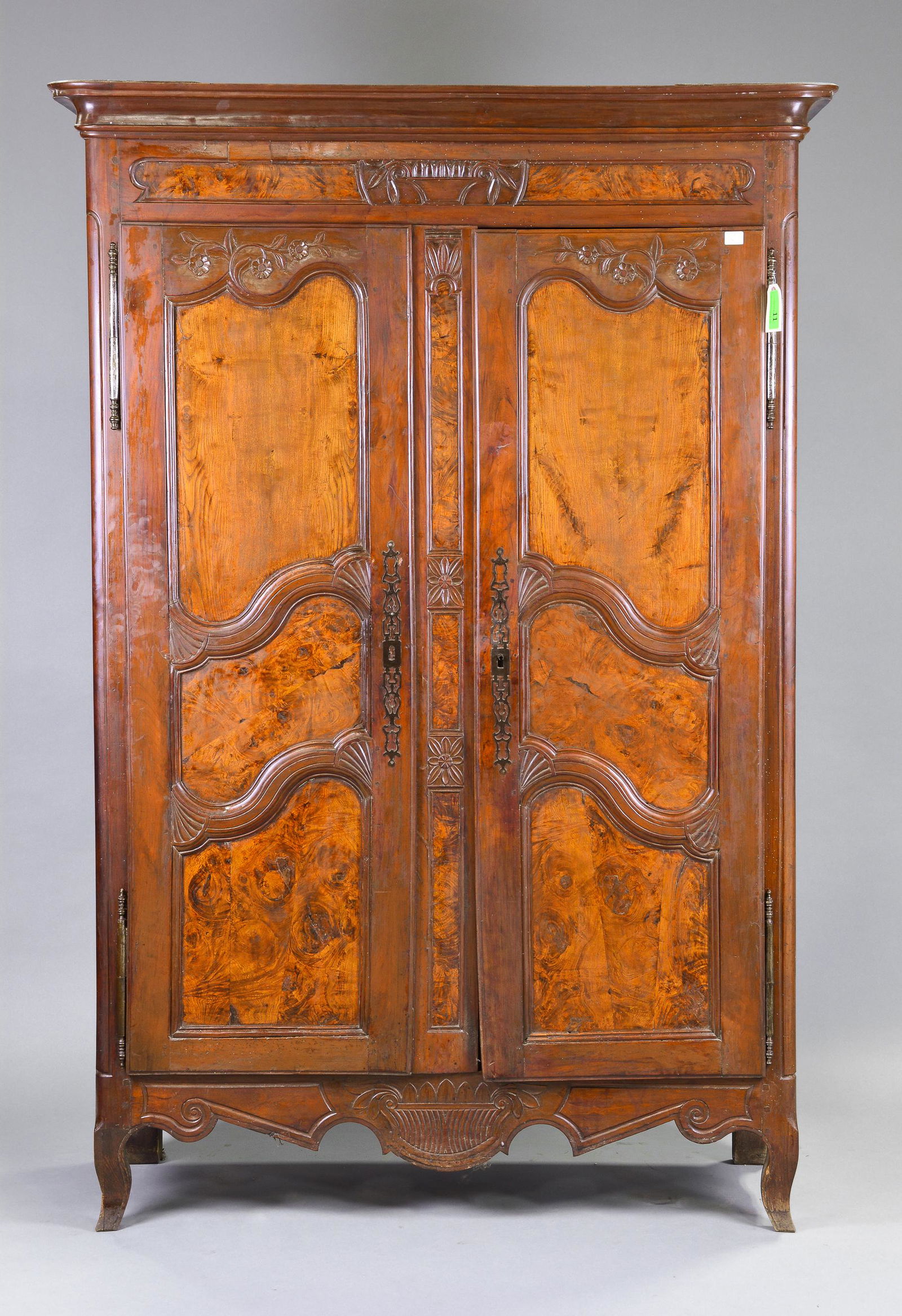 French Walnut Double Door Armoire / Robe (1 of 7)