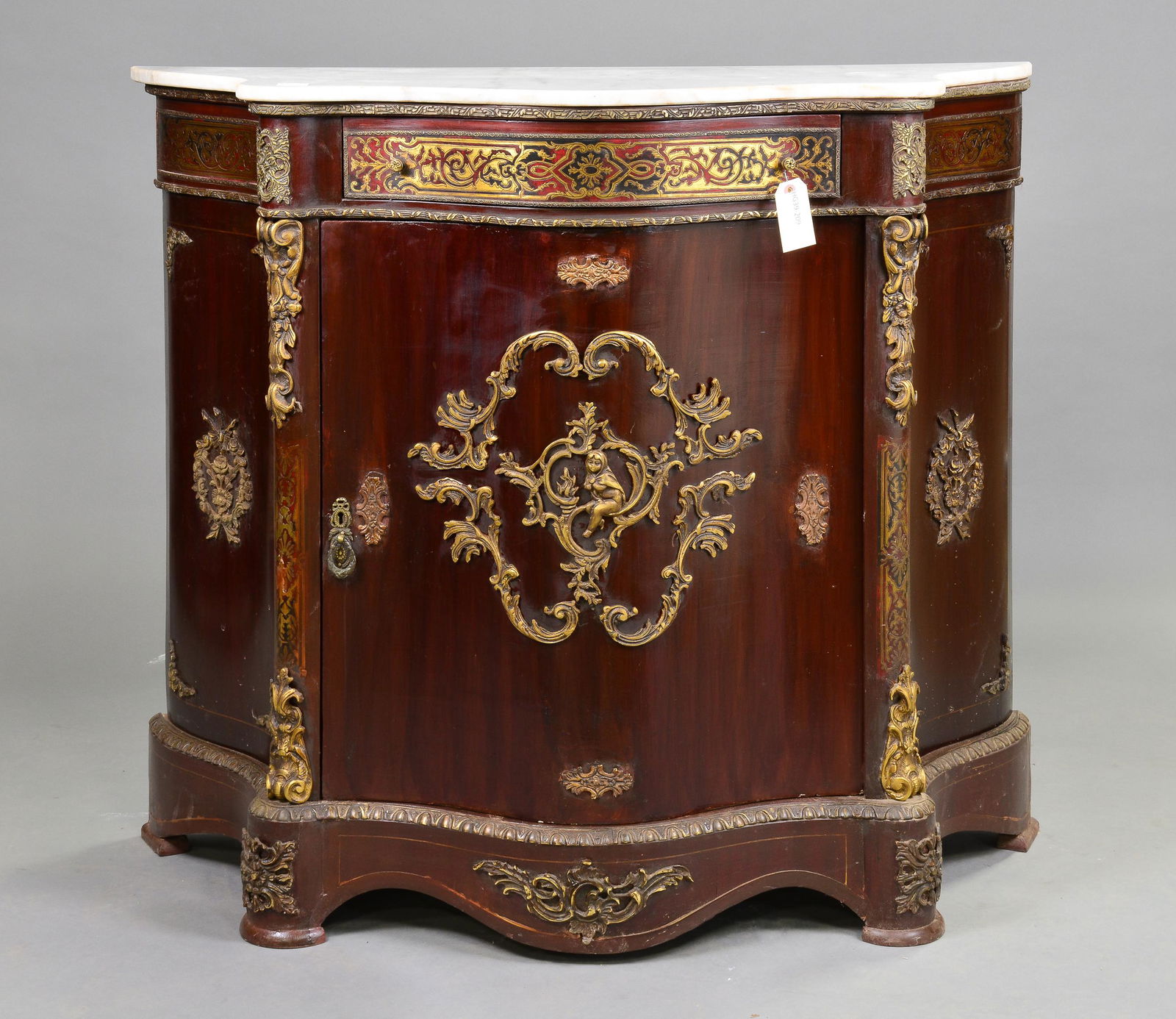 New Item, French Style White Marble Top Cabinet (1 of 6)