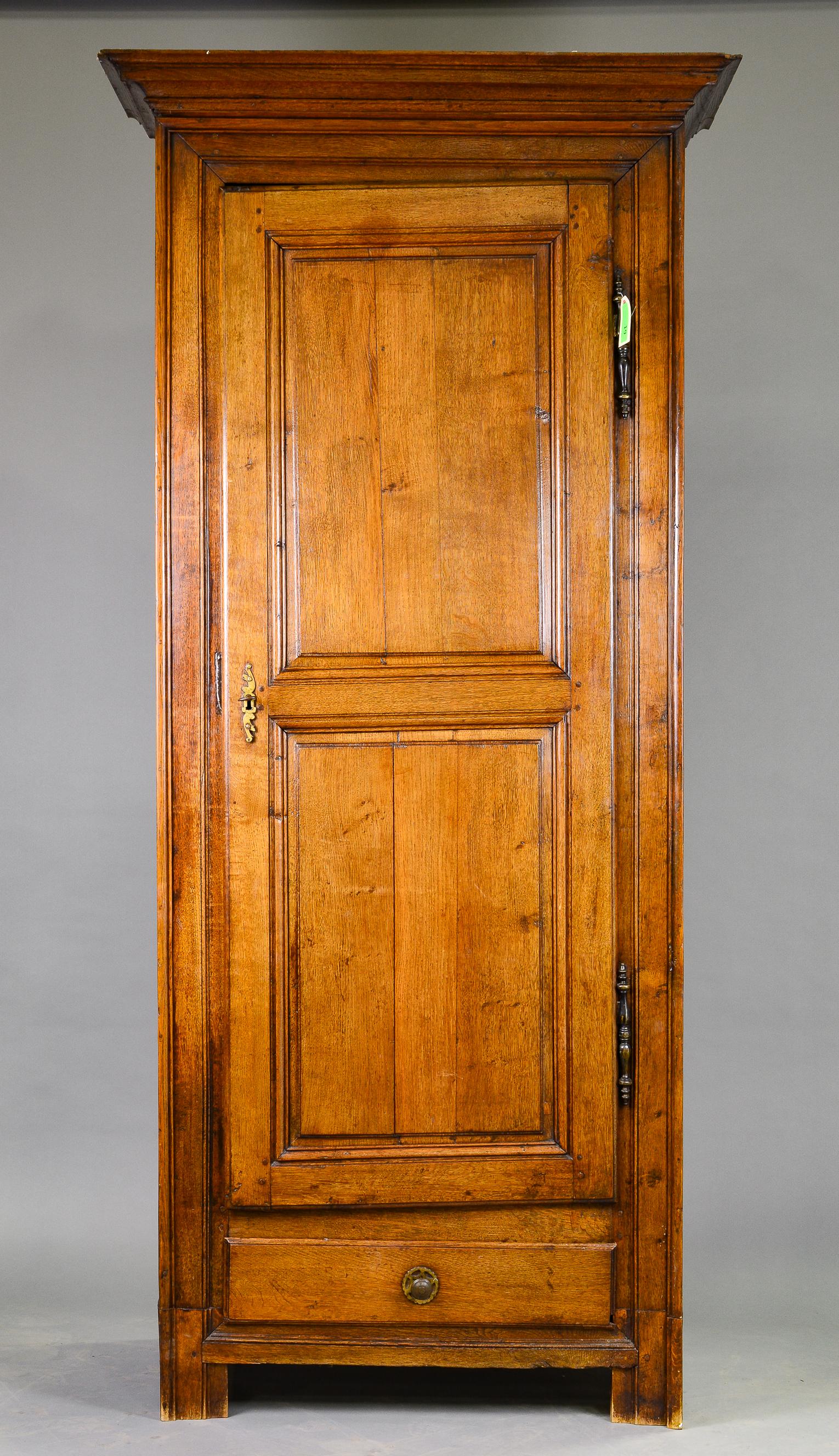 Louis Philippe Style Oak Single Door Cupboard (1 of 7)