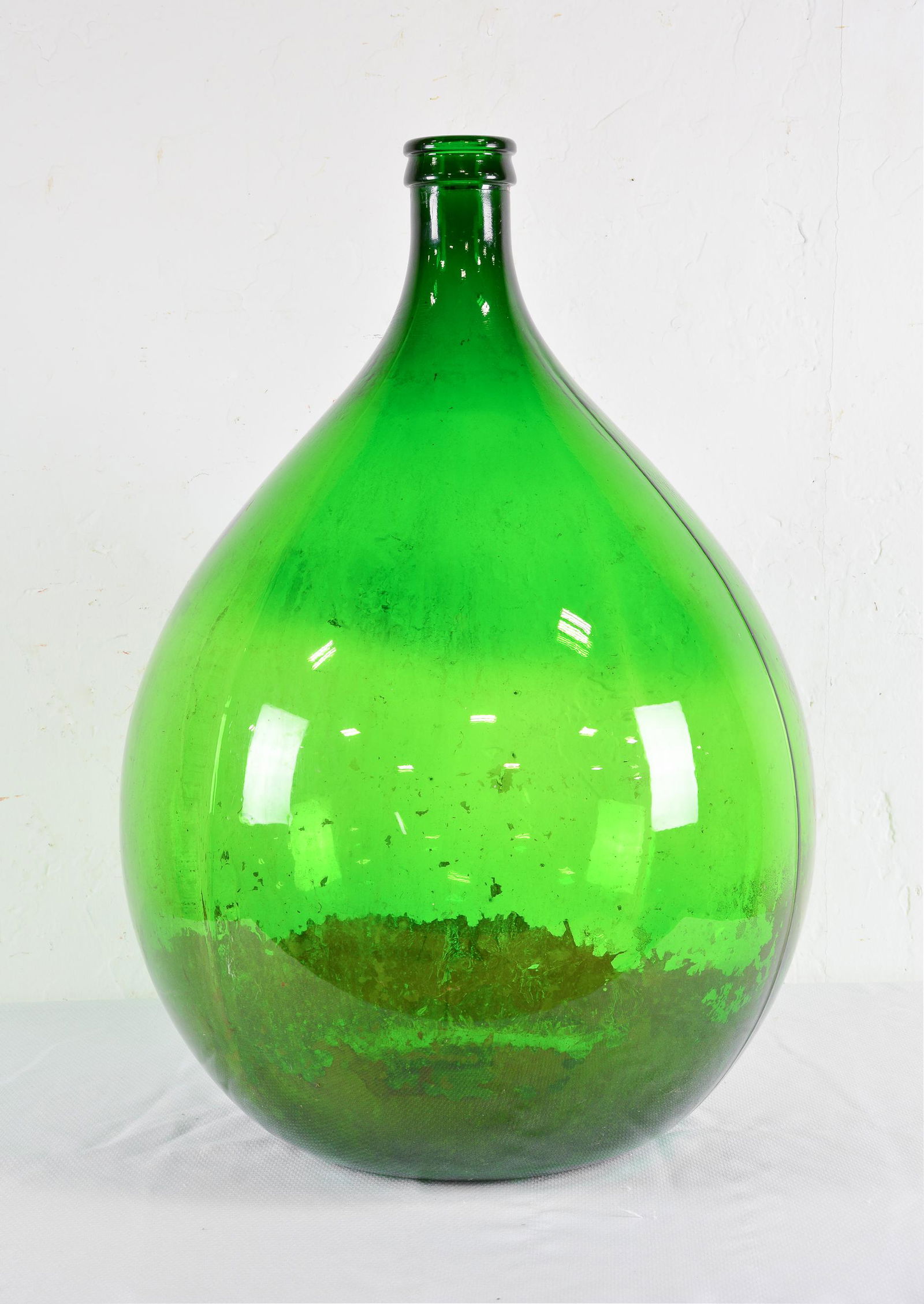 Green Glass Demijohn / Carboy / Bottle (1 of 2)