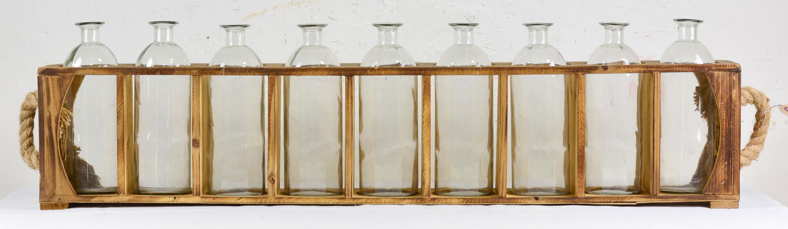 9 Bottle Carrier with Rope Handles & 9 Bottles (1 of 4)