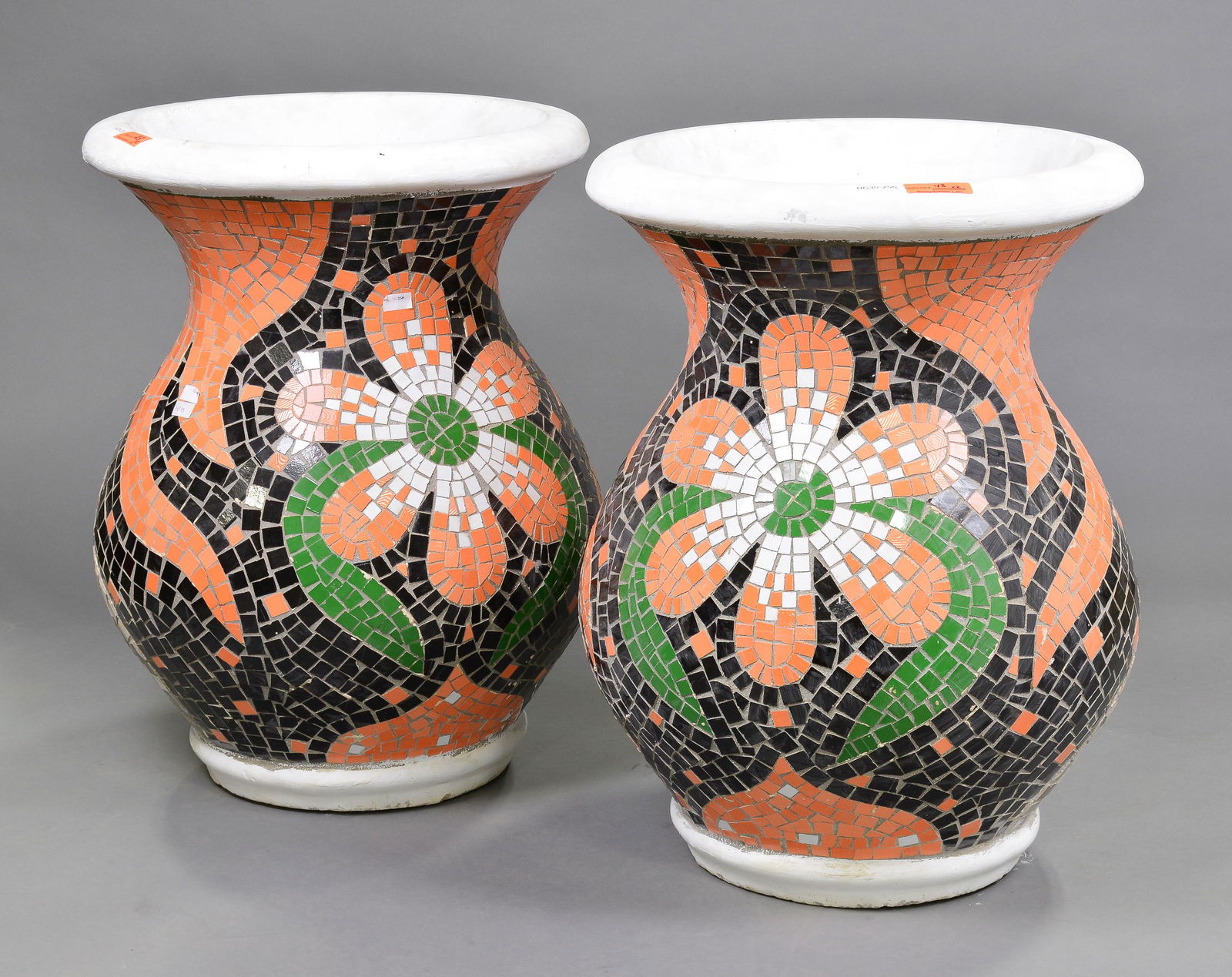 New Item, Large Pair of Mosaic Tile Planters (1 of 3)