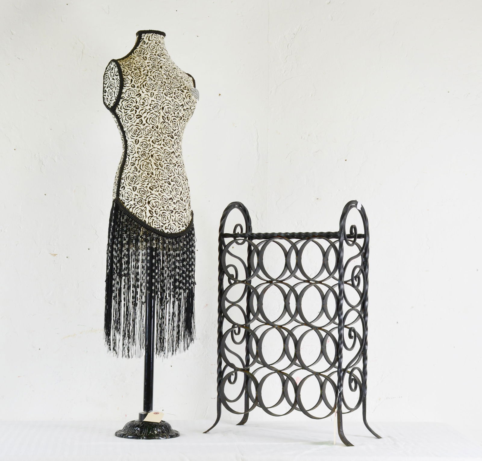 Small Dress Form & Metal Wine Rack: New Items, Small Dress Form & Metal Wine Rack - Wine Rack is 24 in tall x 15 x 8