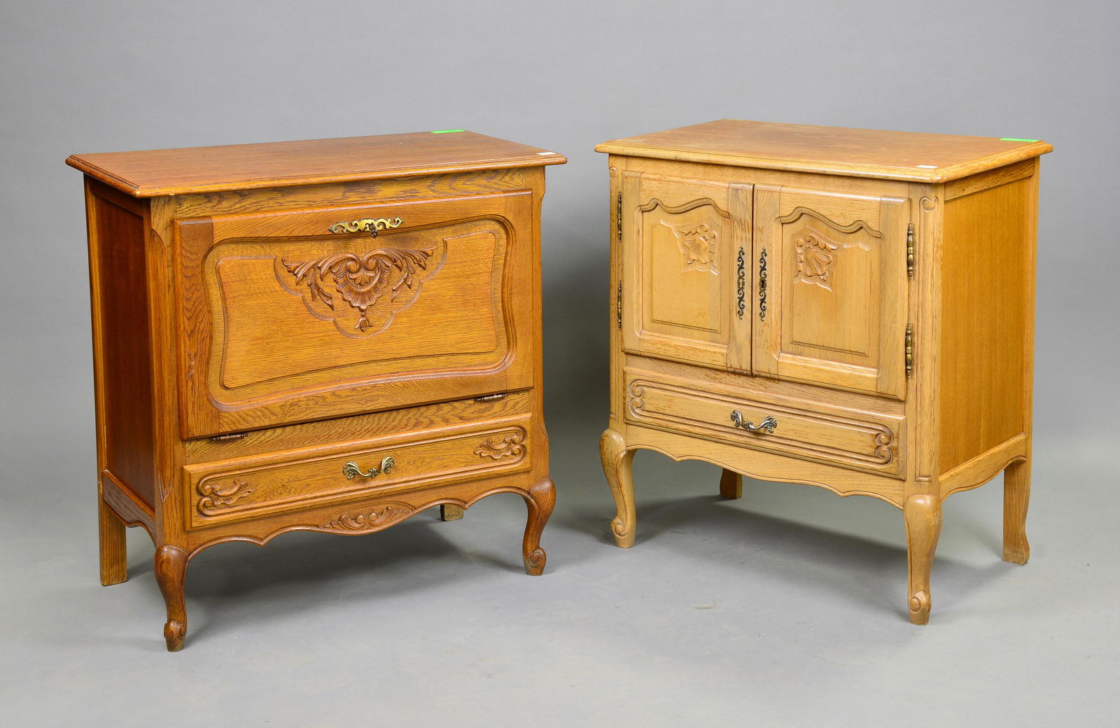 2 Country French Style Oak Cabinets (1 of 4)