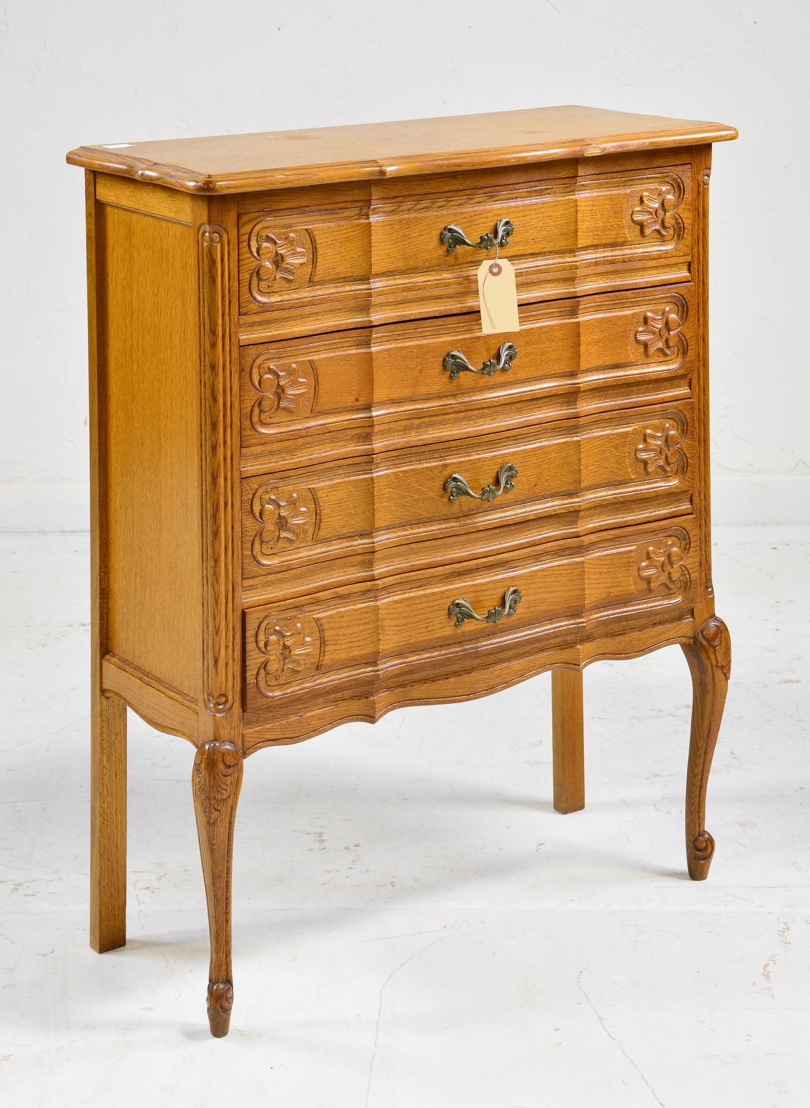 Country French Style Narrow 4 Drawer Chest (1 of 5)