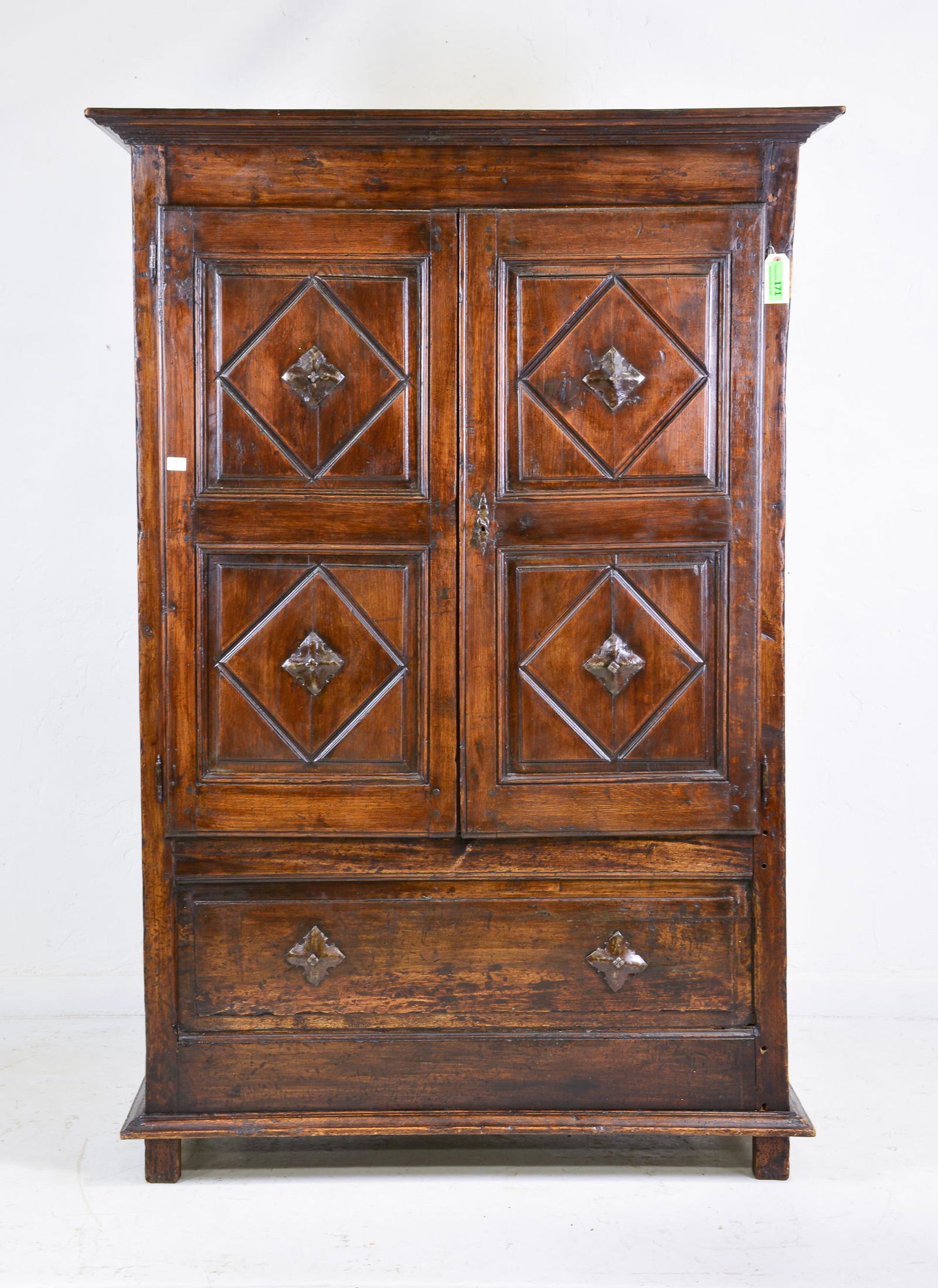 Spanish Style Double Door Oak Robe / Cupboard (1 of 4)