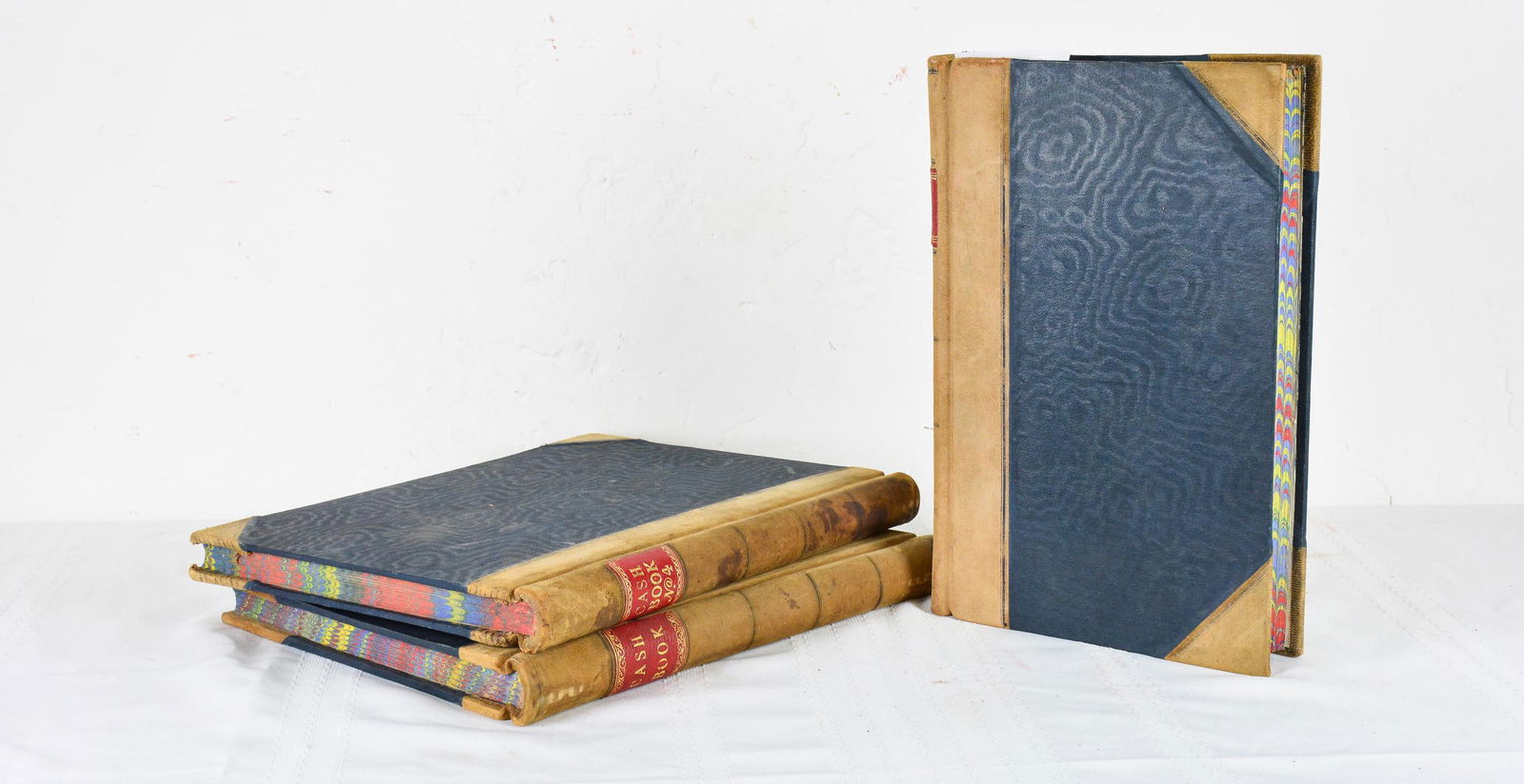 3 Leather Bound Ledgers / Cash Books (1 of 3)