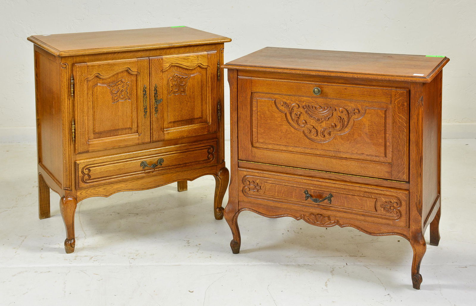 2 Country French Style Oak Cabinets (1 of 4)