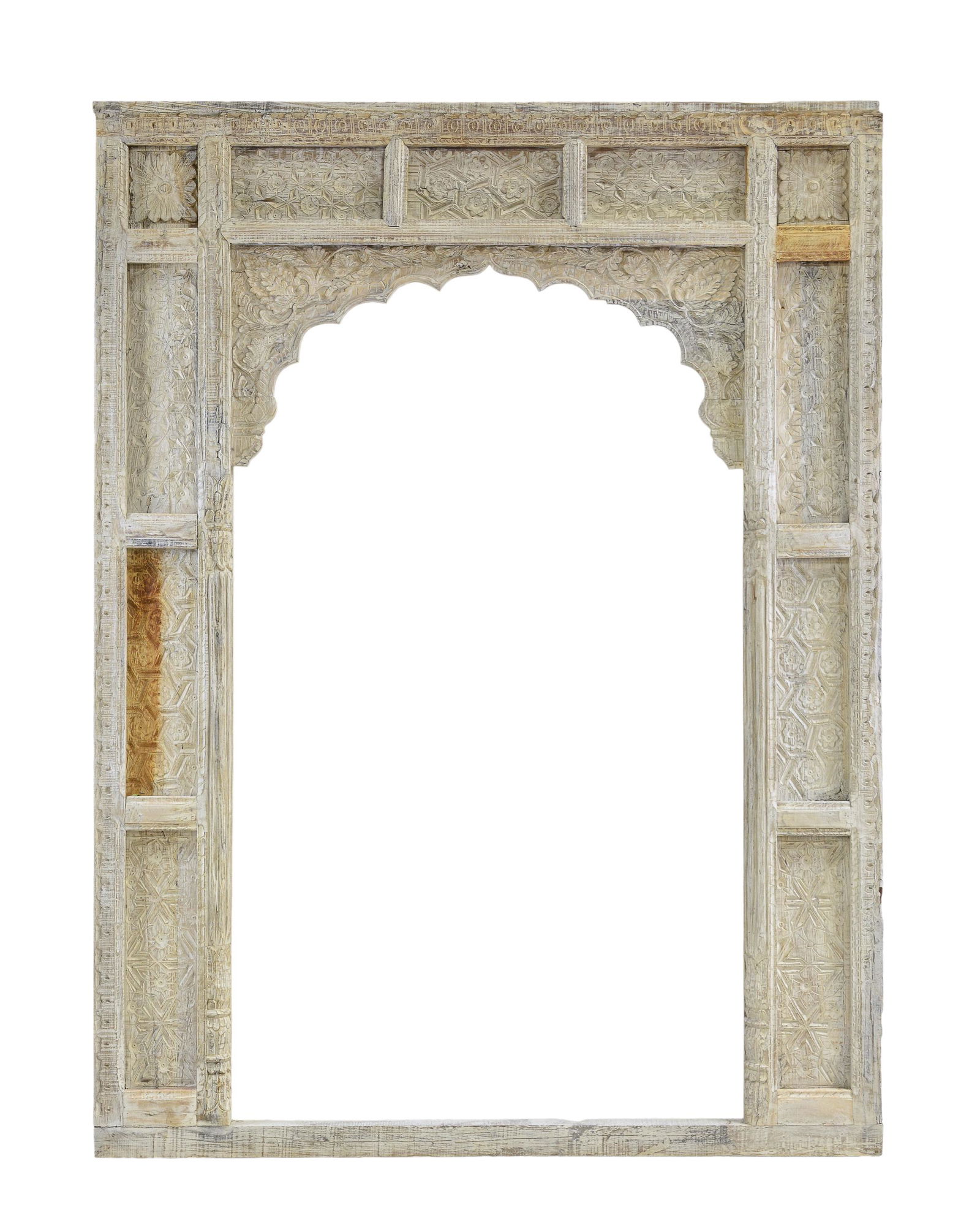 Very Large Carved Painted Arch / Gazebo Panel #2 (1 of 3)