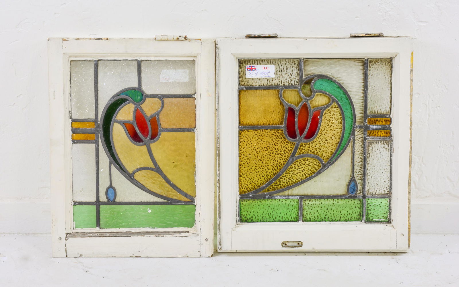 2 British Stained Glass Windows (1 of 3)