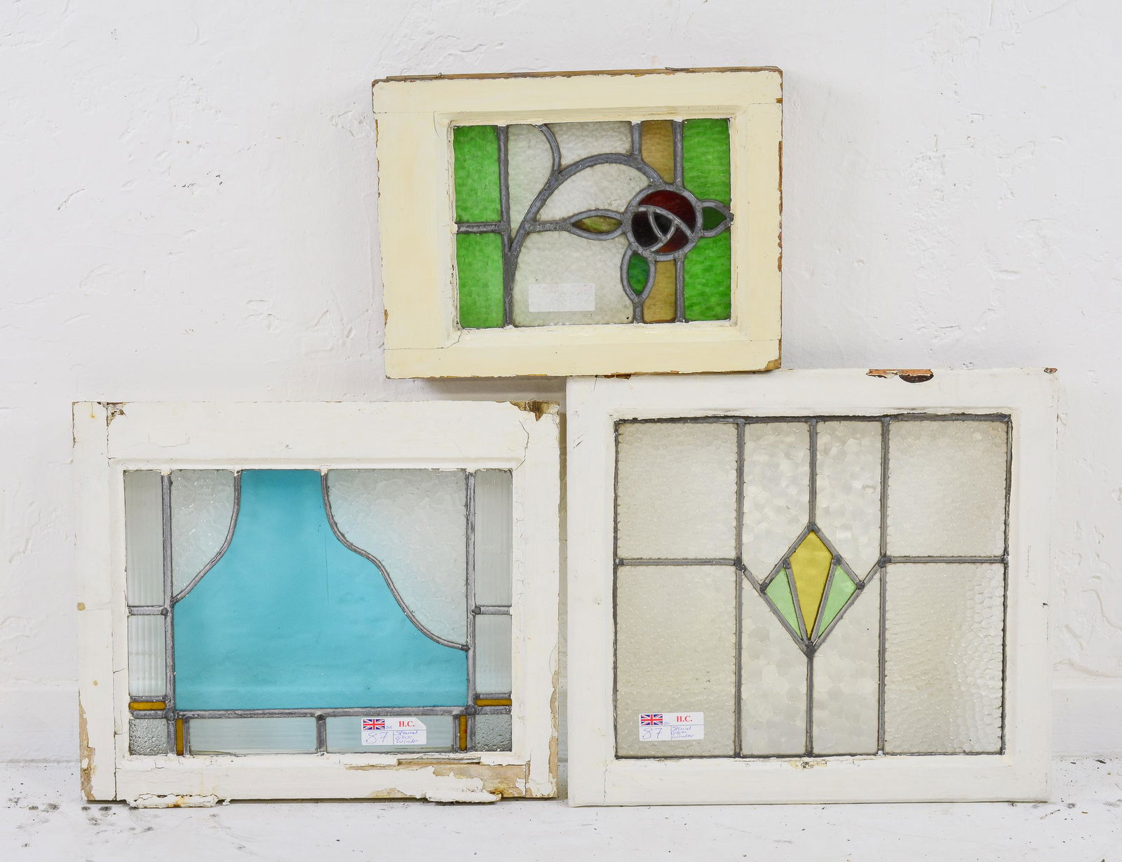 3 British Stained Glass Windows (1 of 4)