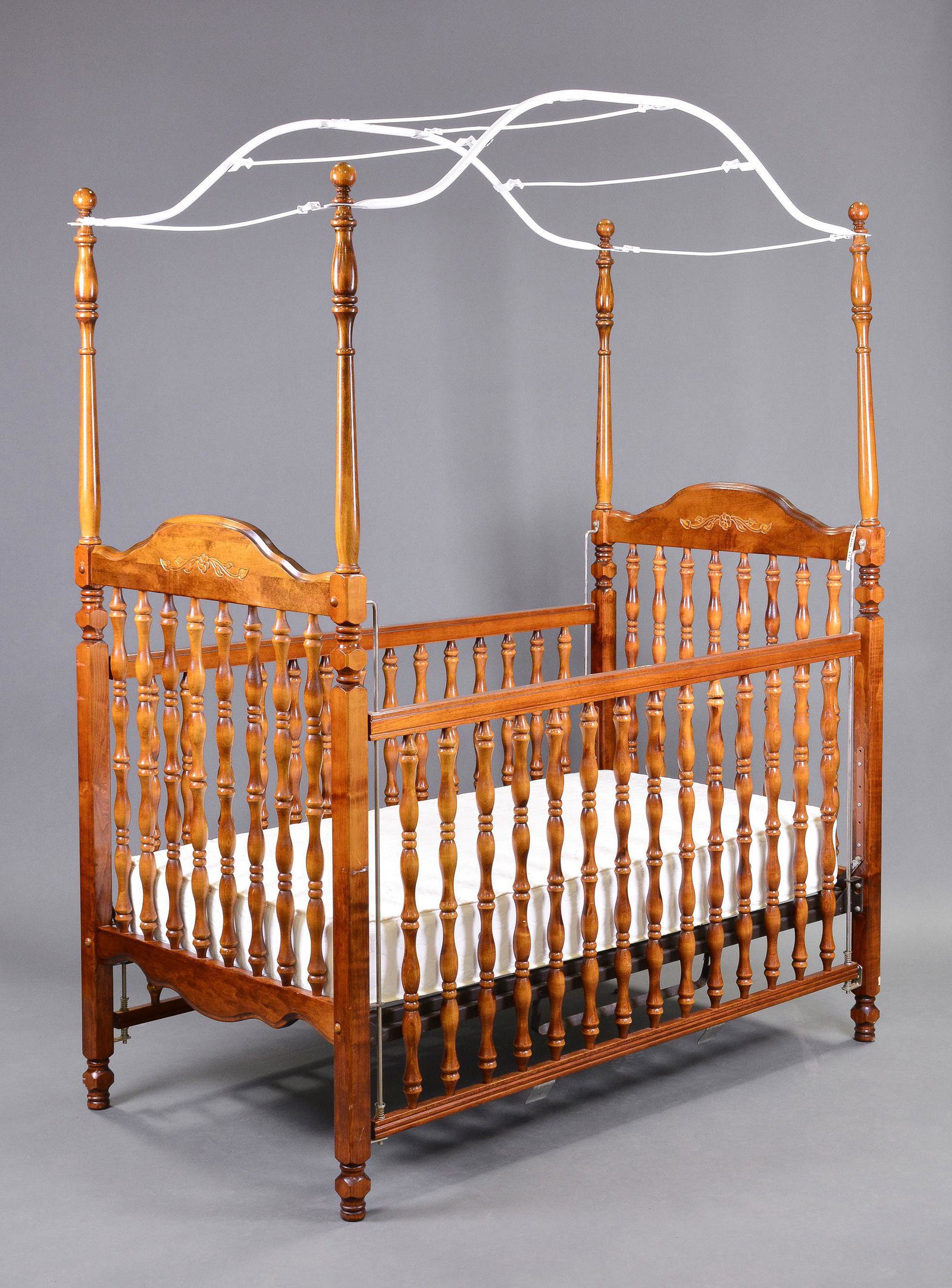 French Style Large Baby Bed With Canopy (1 of 5)