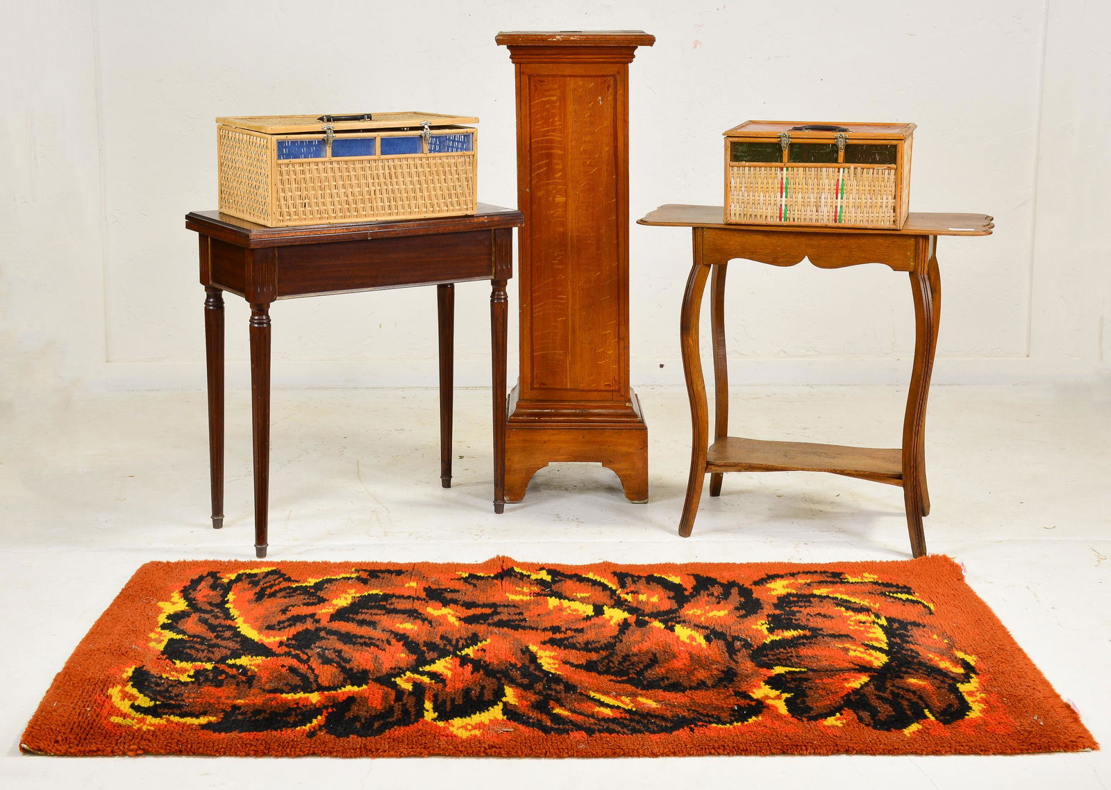 6pcs - Assorted French Tables, Rug, Etc. (1 of 7)