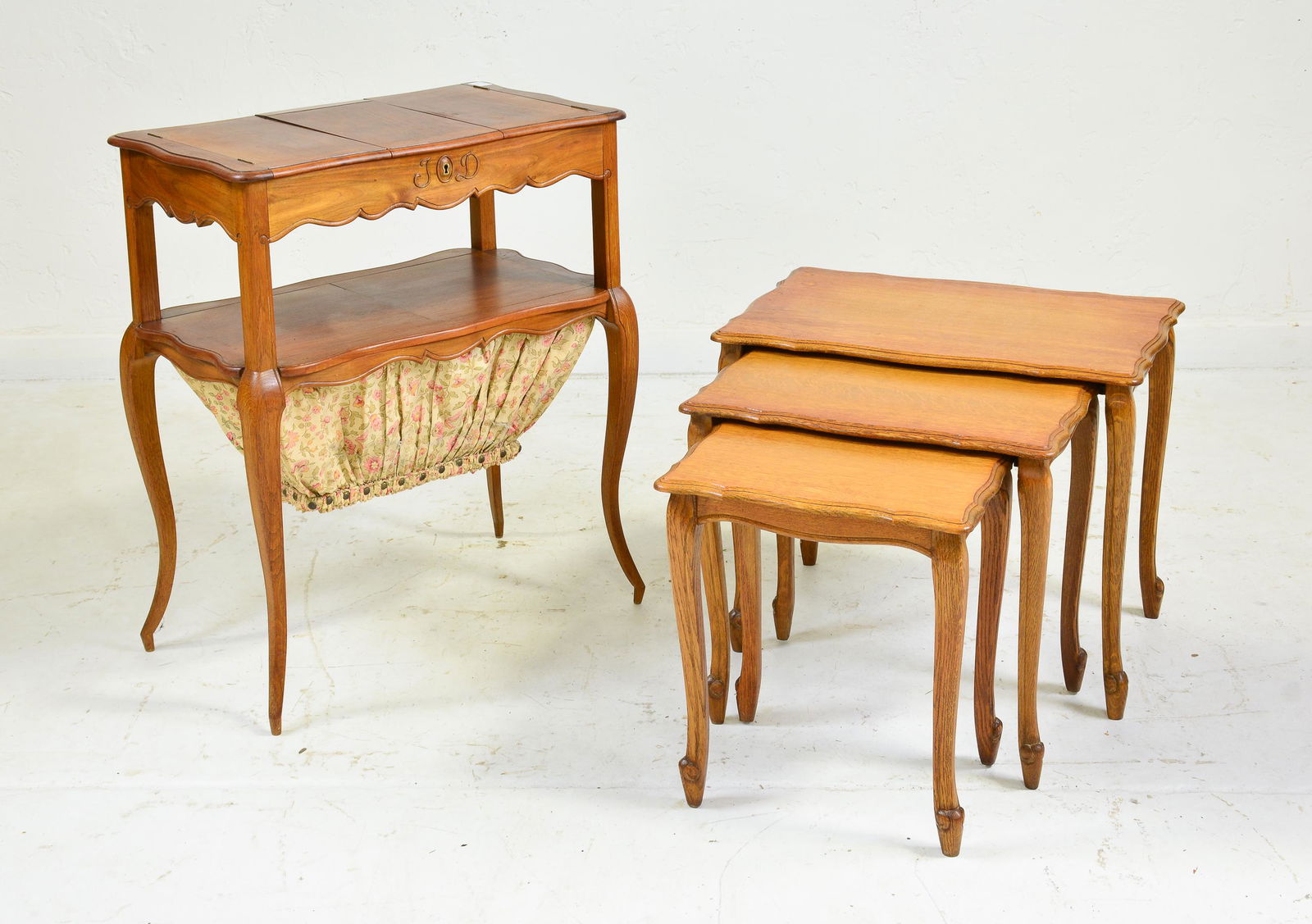 Country French Style Nesting Tables & Sewing Table (1 of 3)