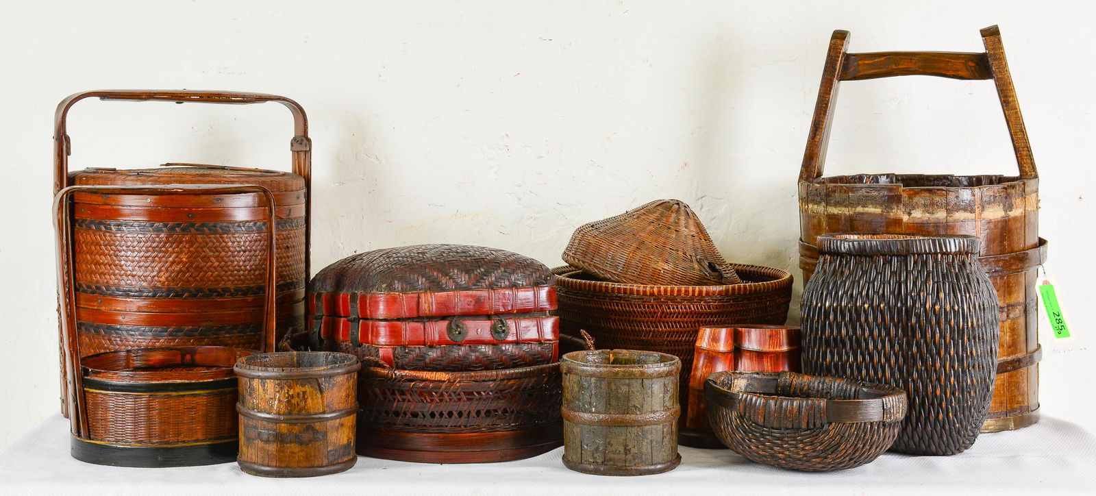 12 Assorted Vintage Baskets / Buckets (1 of 5)