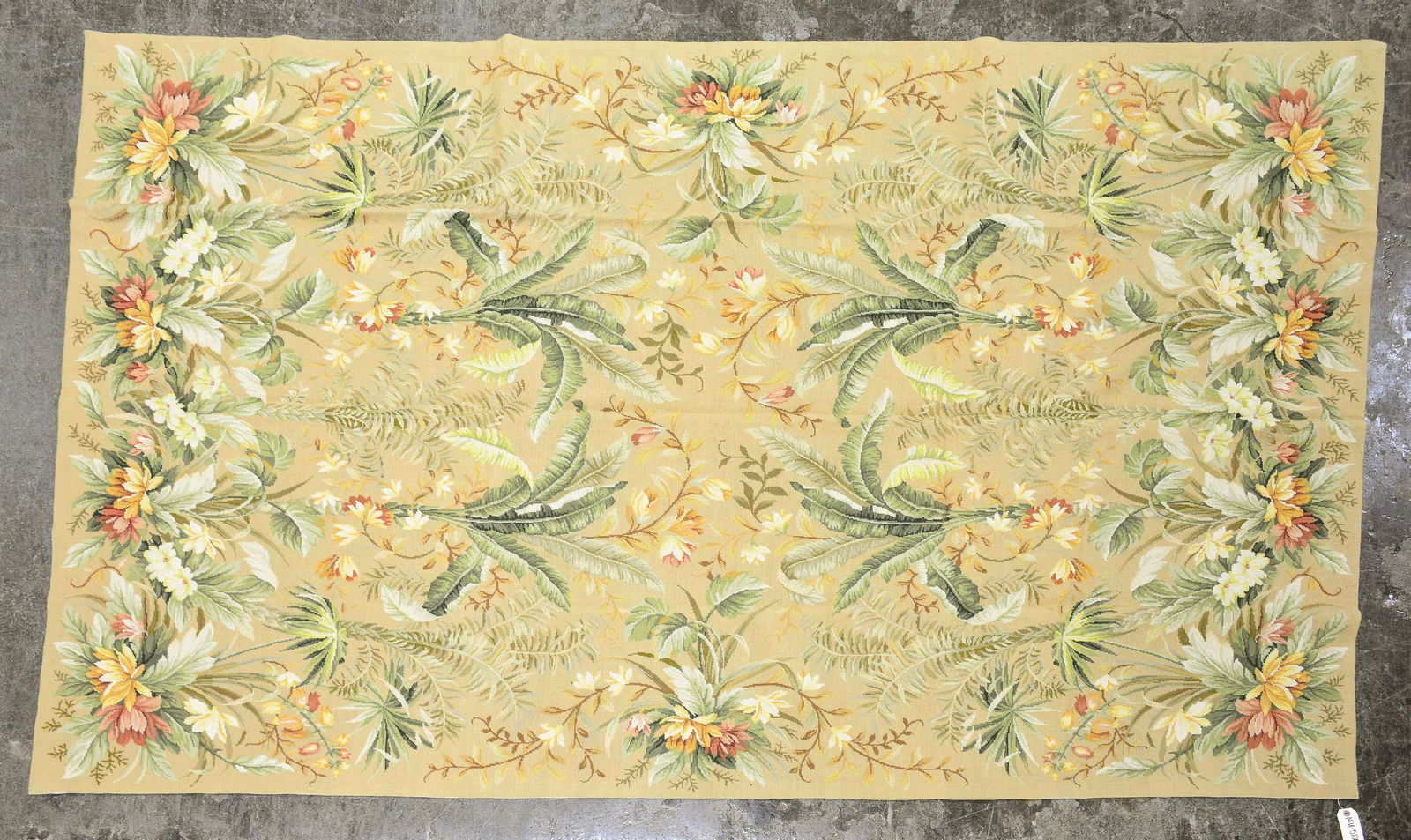 Needlepoint Rug - Floral - 9'2 x 6' (1 of 3)