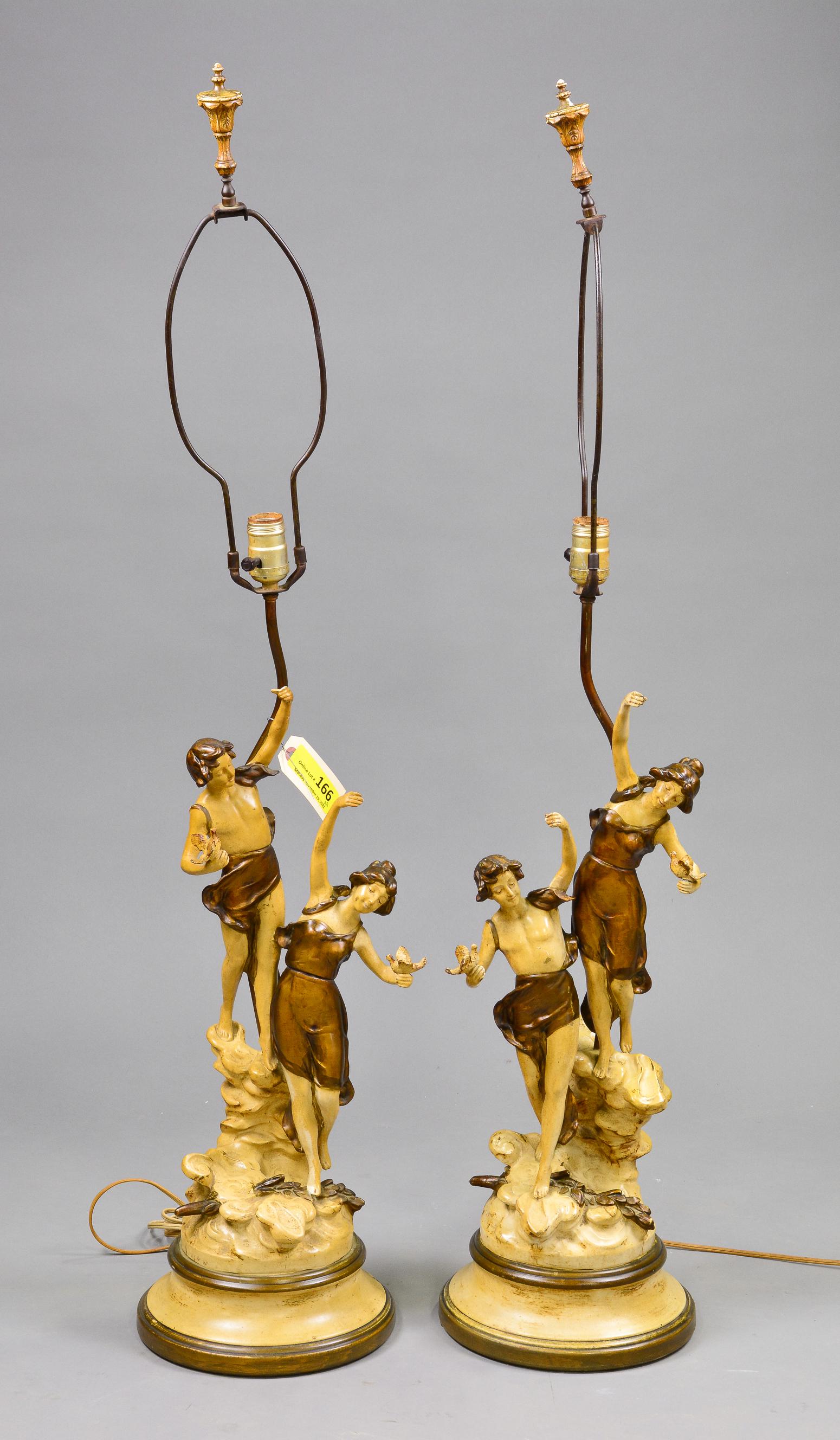French Style Pair of Figural Lamps (1 of 3)