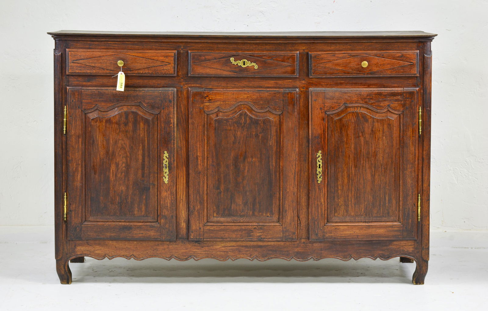 French Oak 3 Drawer 3 Door Sideboard / Buffet (1 of 4)