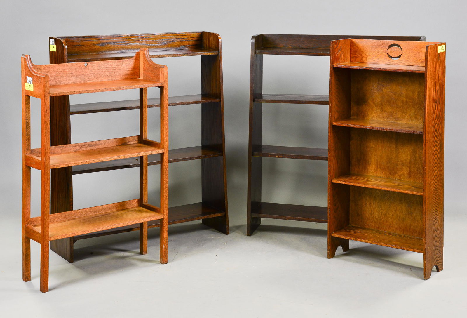 4 British Oak Open Bookshelves (1 of 4)