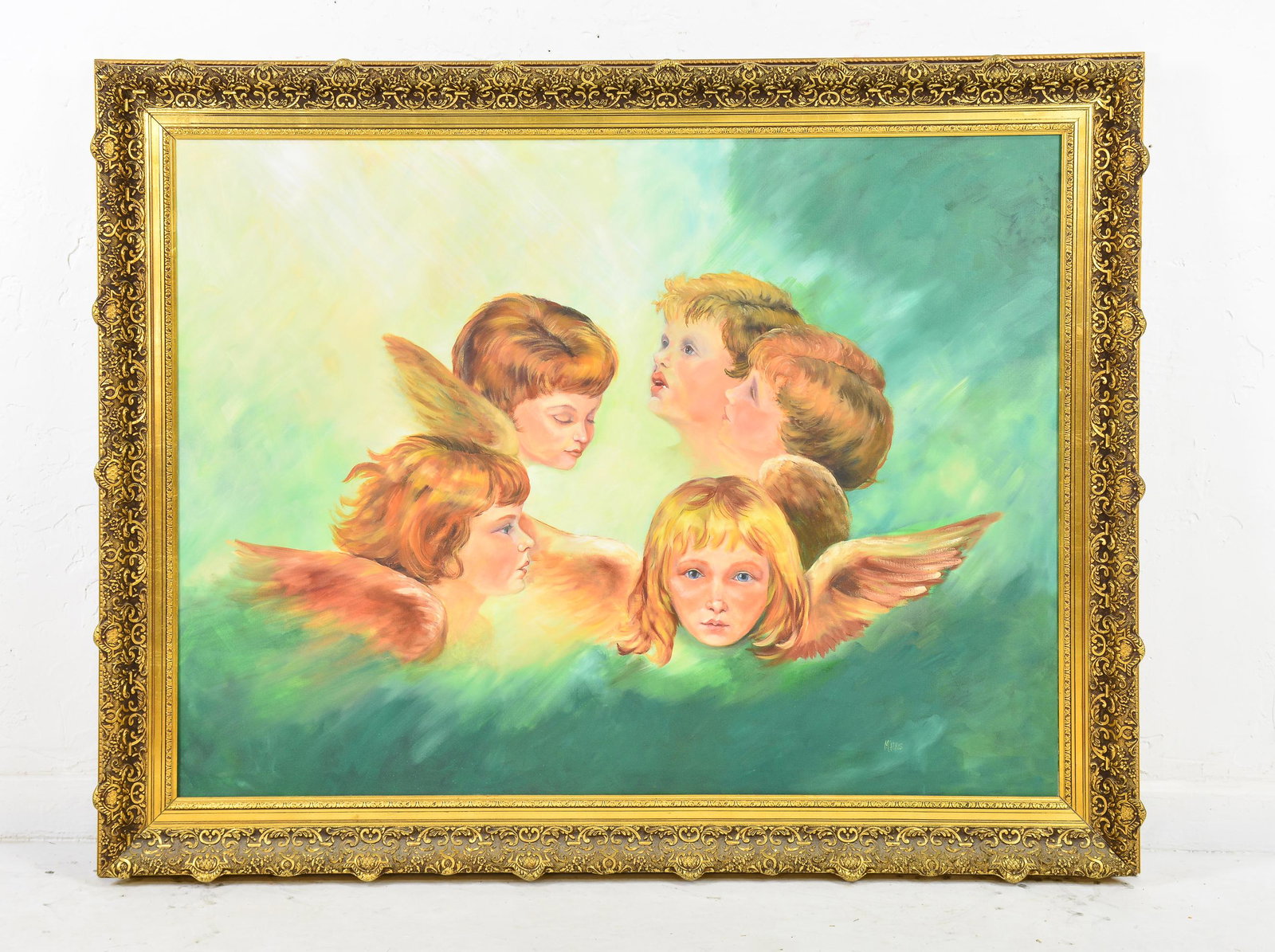 Gilt Framed Angel Art (1 of 3)
