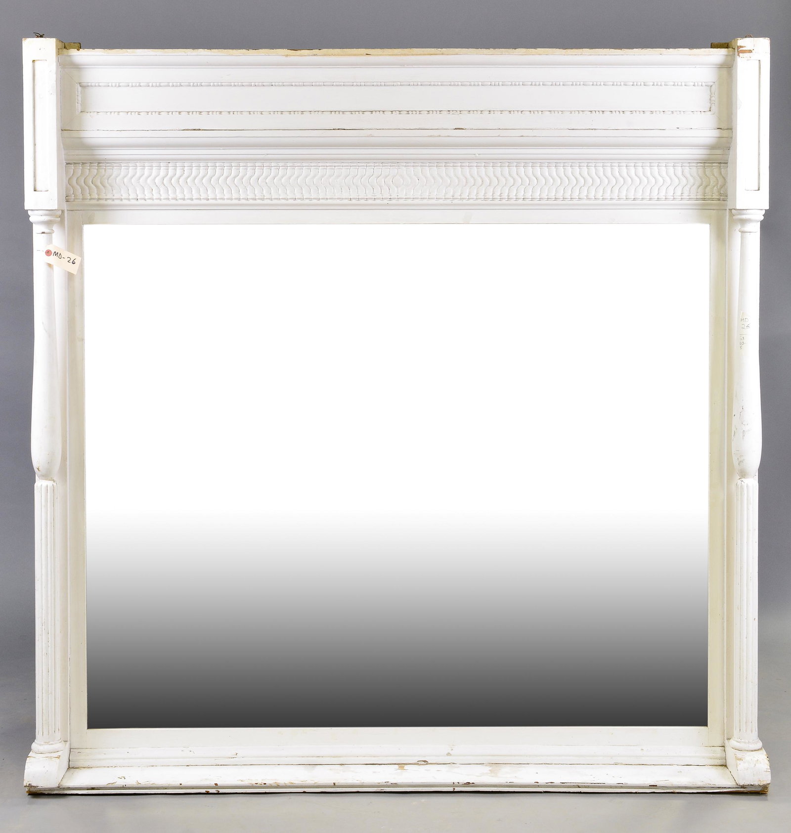 Large White Painted Framed Mirror (1 of 4)