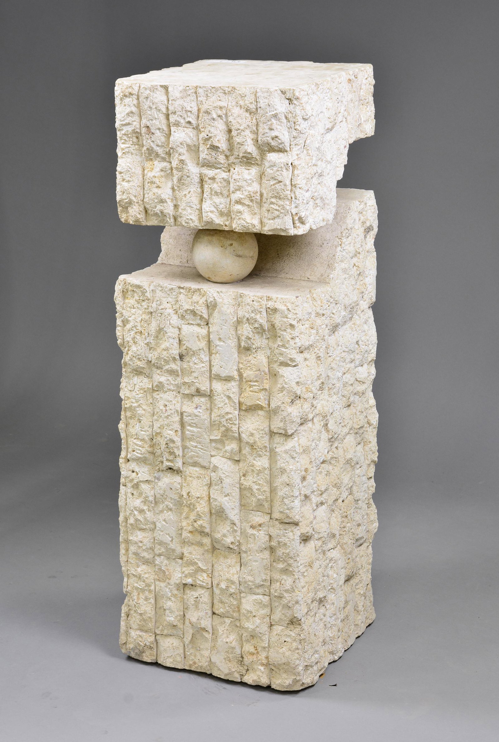 Tessellated Stone & Composite Pedestal (1 of 4)