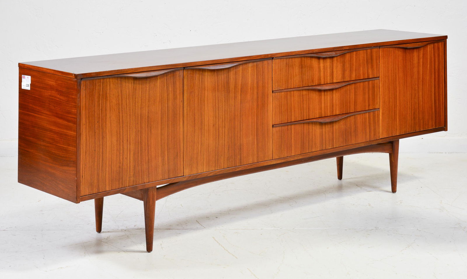Mid Century Modern Teak Sideboard with Folded Handles (1 of 6)