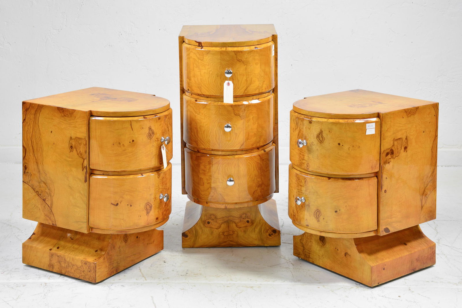 3 Art Deco Occasional Chests / Nightstands (1 of 4)