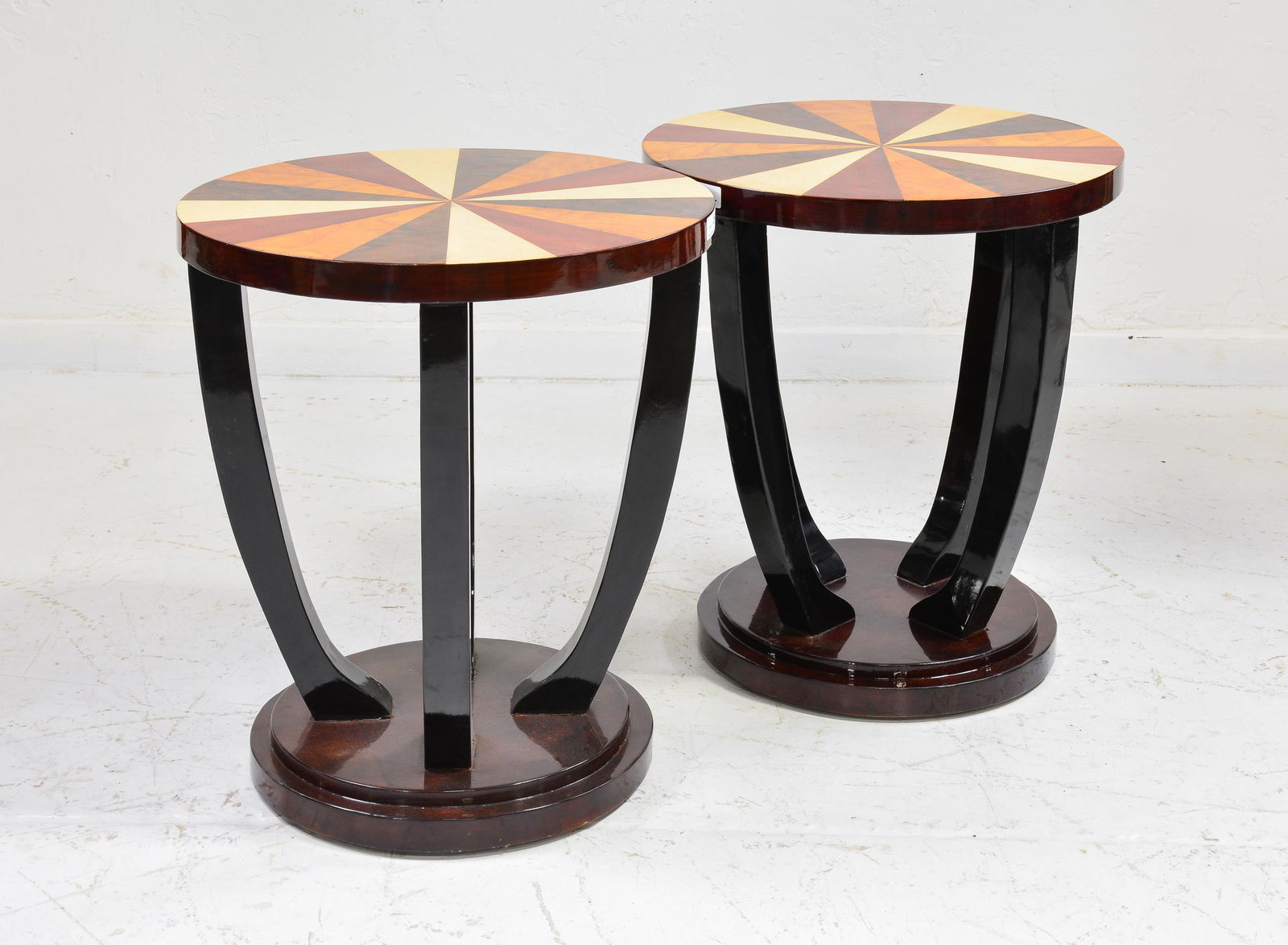 2 Art Deco Round End / Occasional Tables (1 of 3)