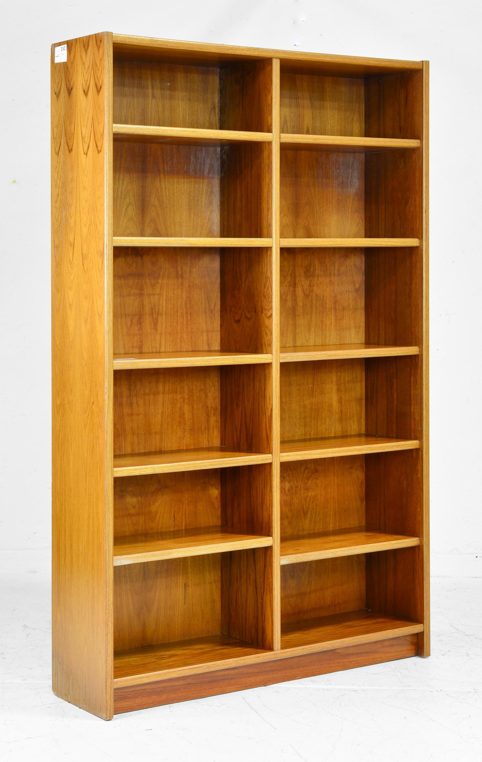 Mid Century Modern Tall Bookshelf: Danish Modern Style Tall Bookshelf - 77 in tall x 49 x 13