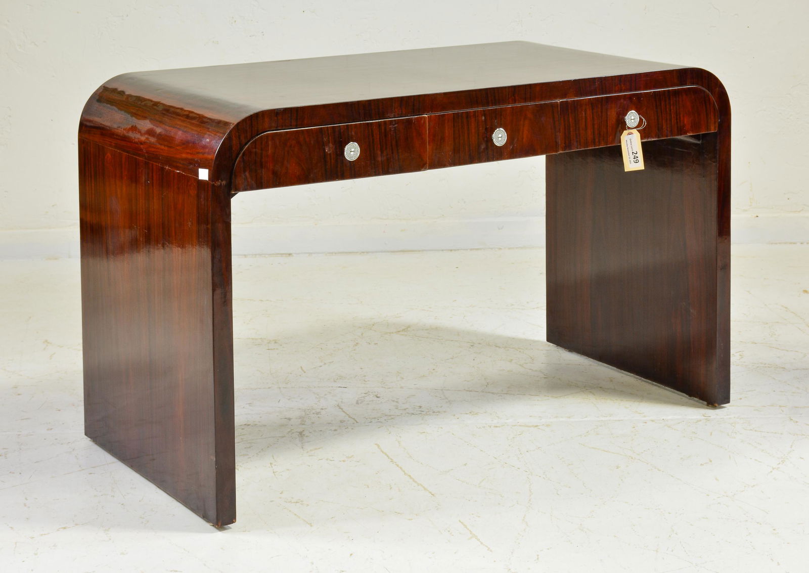 Art Deco Style 3 Drawer Desk / Writing Table (1 of 2)