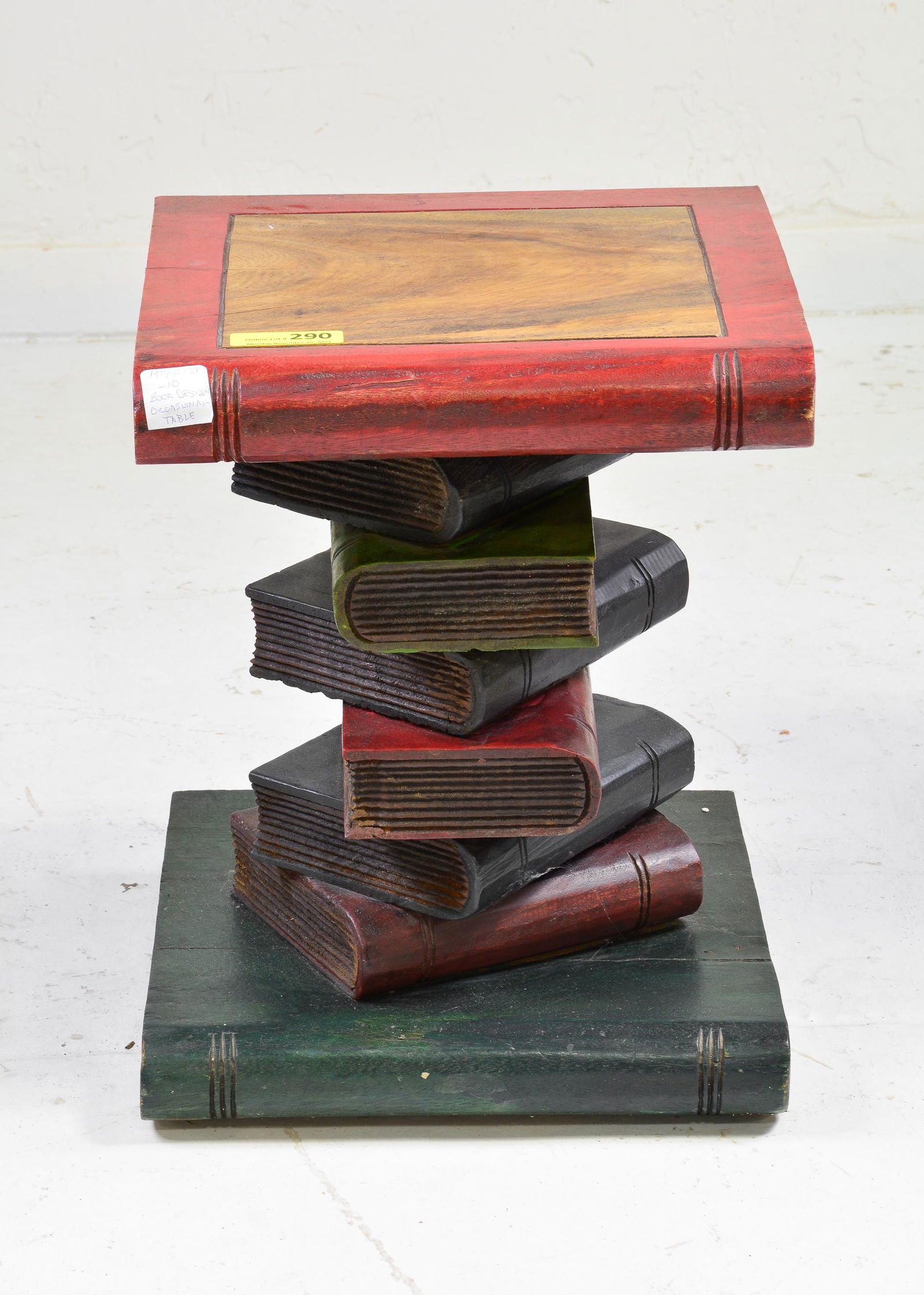 Painted Faux Book Side / Occasional Table (1 of 2)