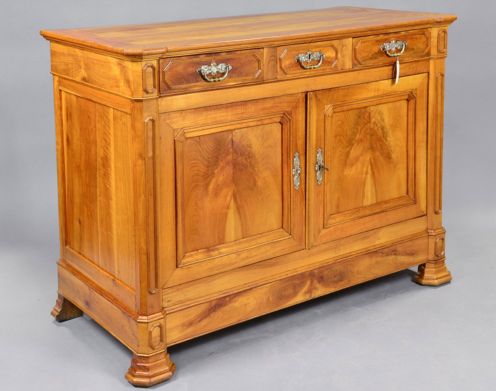 Louis Philippe Style 3 Drawer 2 Door Buffet / Server (1 of 5)