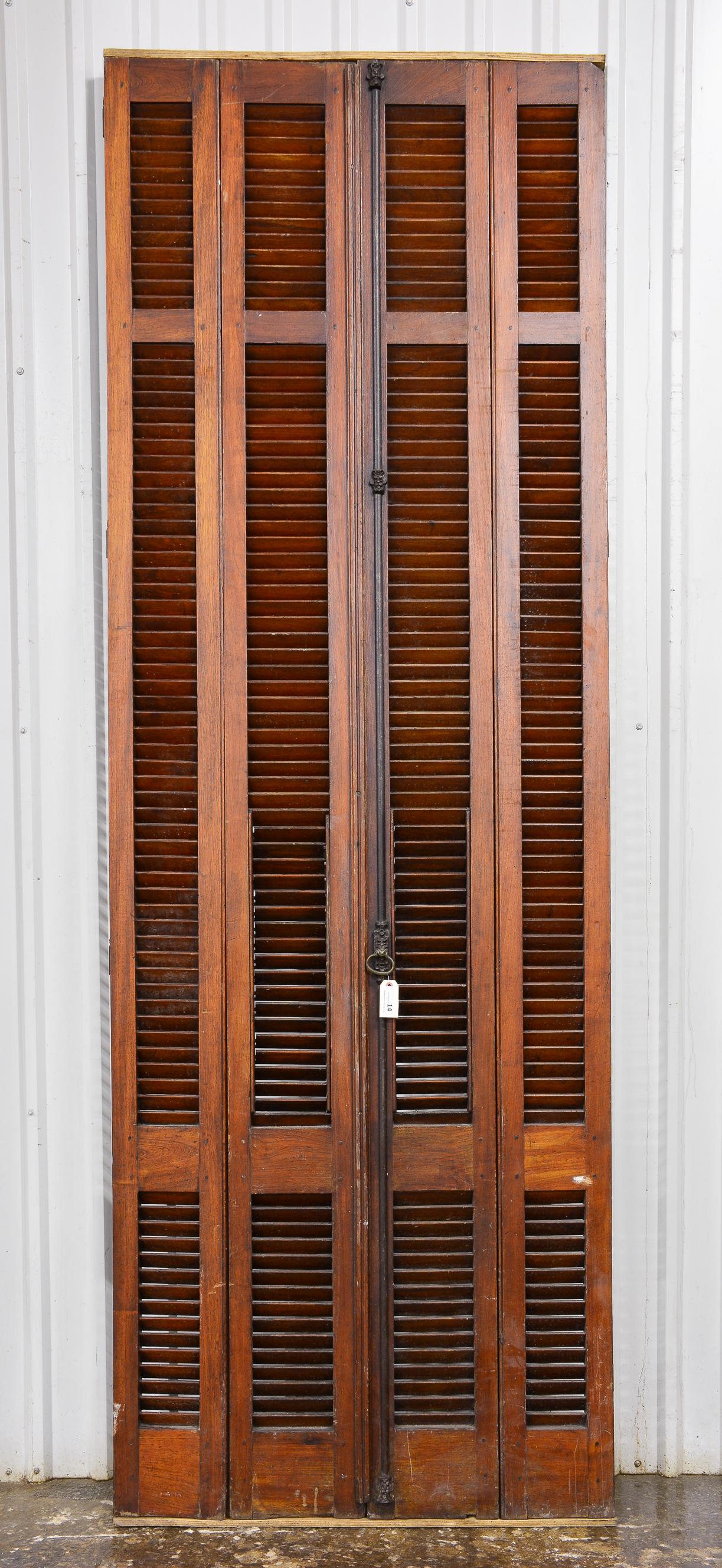 Very Tall Brown Shutter Door / Panel #1 (1 of 3)